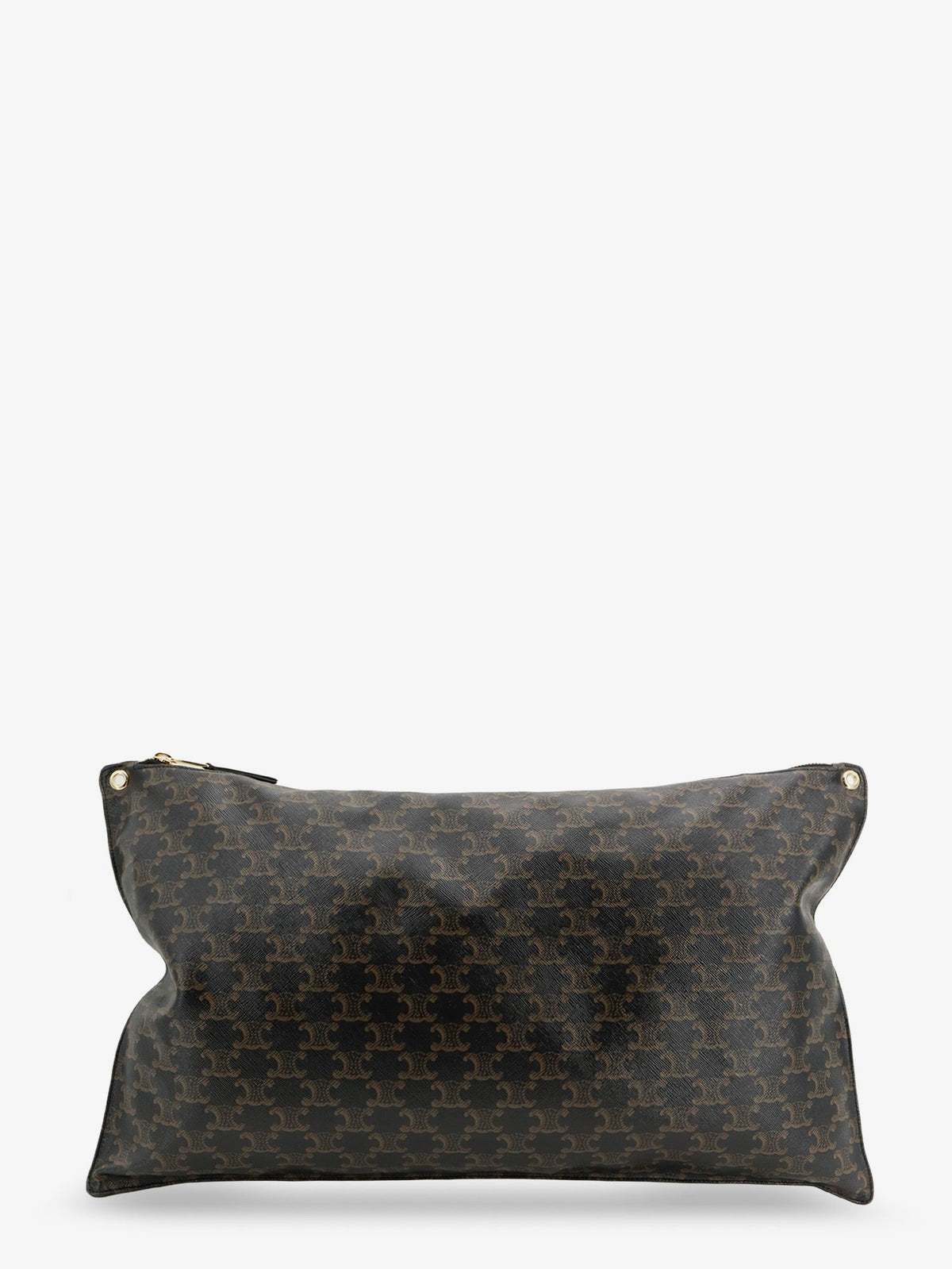 Celine Women Pillow Bag Triomphe Canvas Maxi Clutch CELINE
