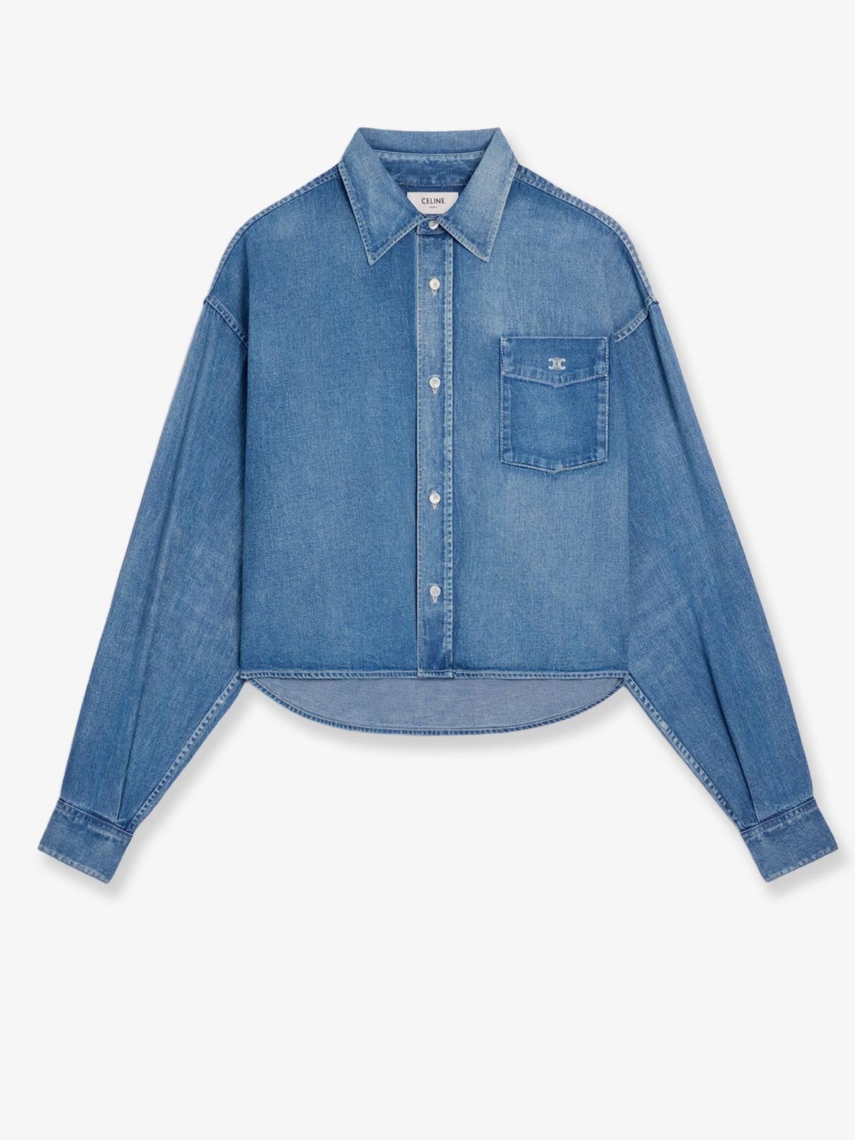 Celine Women Cotton Denim Shirt CELINE