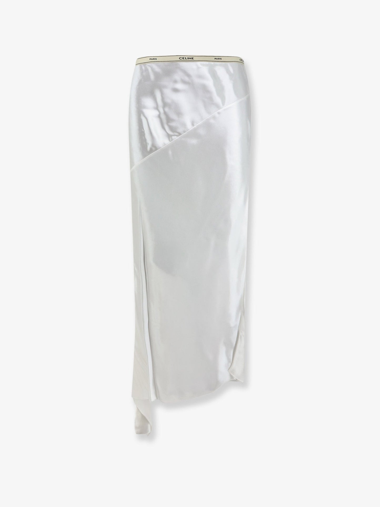 Celine Women Viscose Satin Midi Skirt CELINE