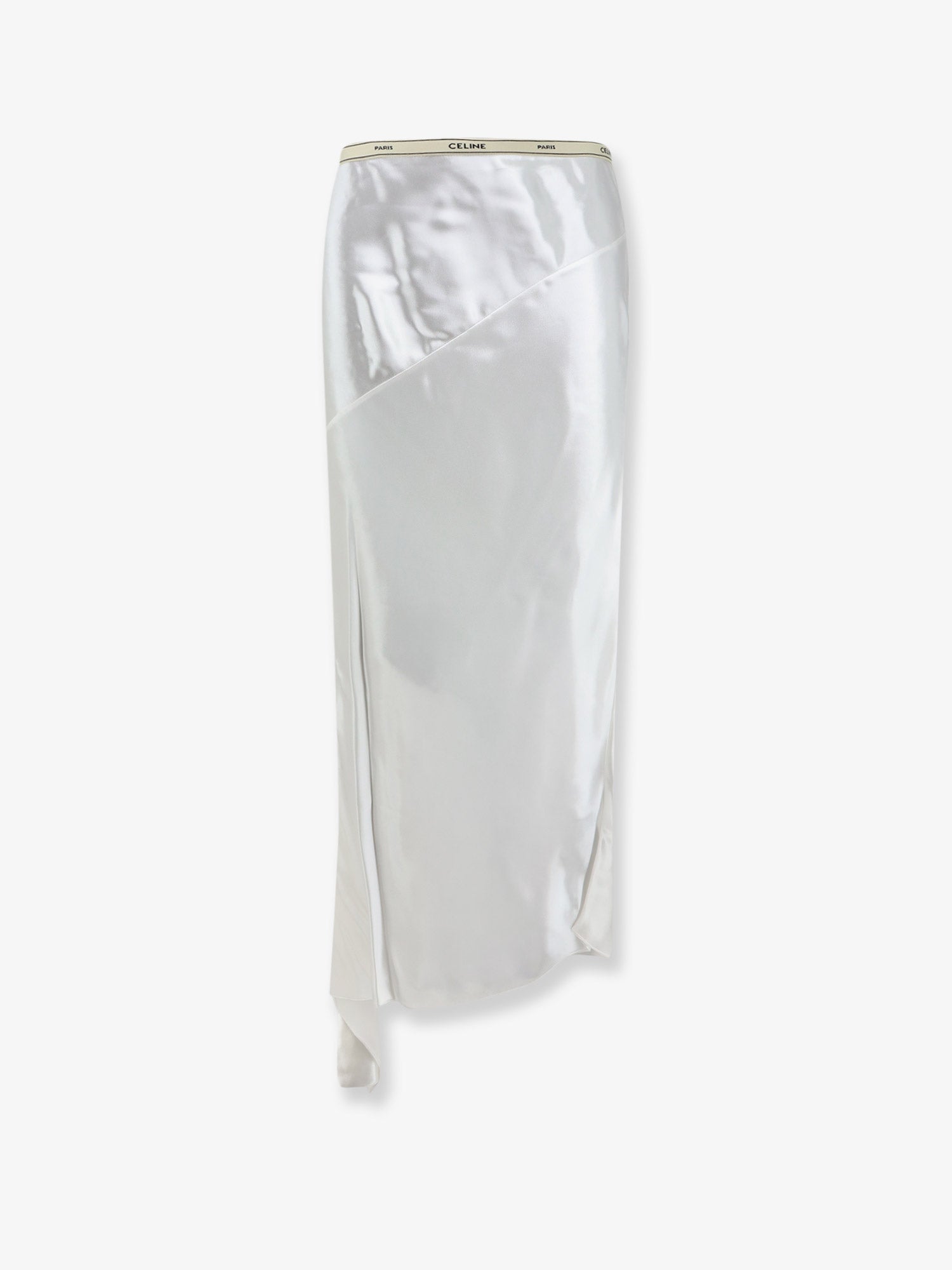 Celine Women Viscose Satin Midi Skirt CELINE