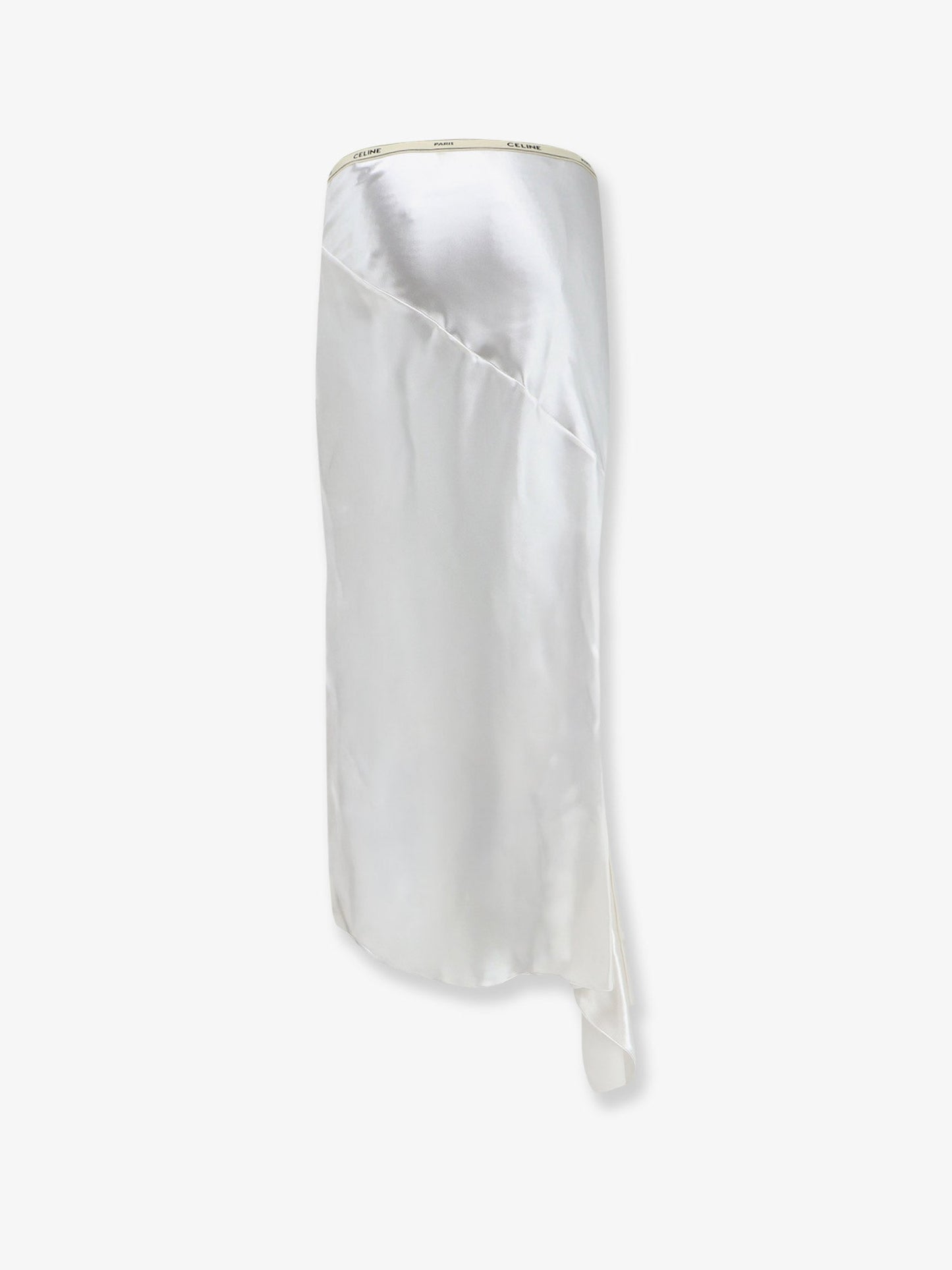 Celine Women Viscose Satin Midi Skirt CELINE