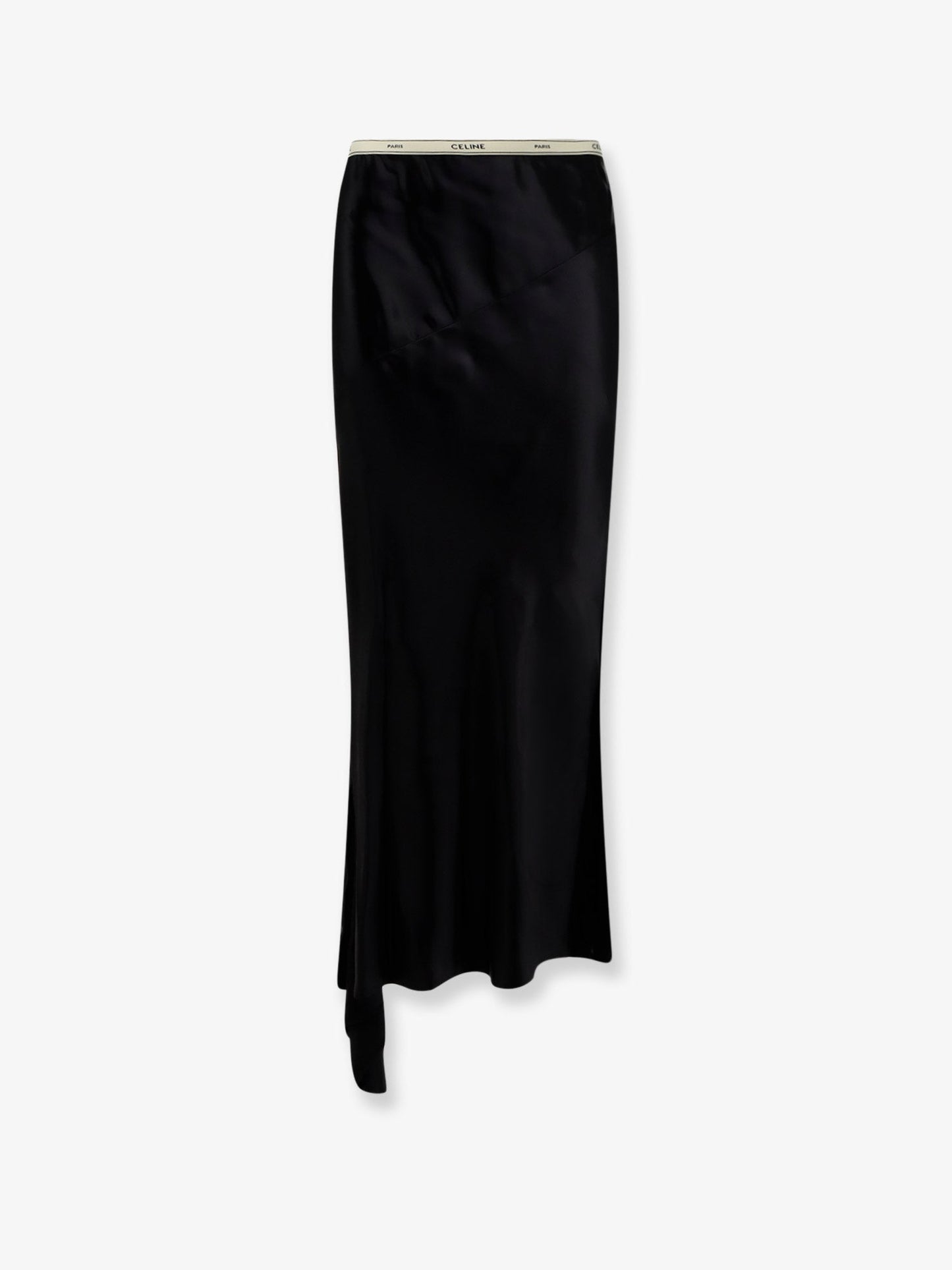 Celine Women Viscose Satin Midi Skirt CELINE