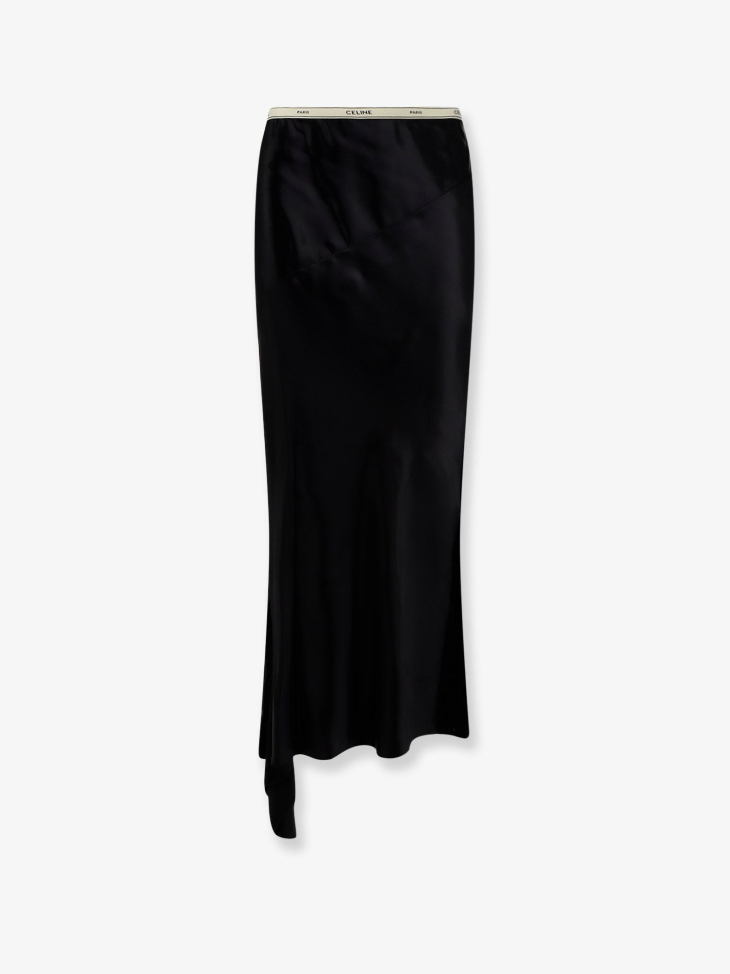 Celine Women Viscose Satin Midi Skirt CELINE