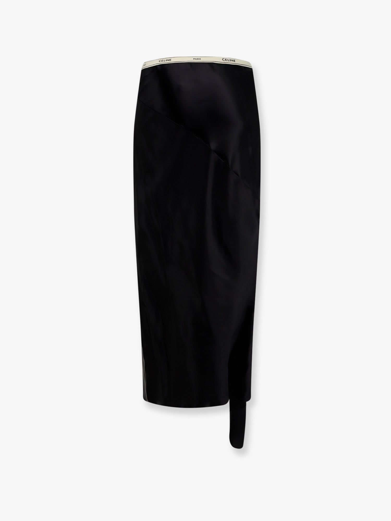 Celine Women Viscose Satin Midi Skirt CELINE