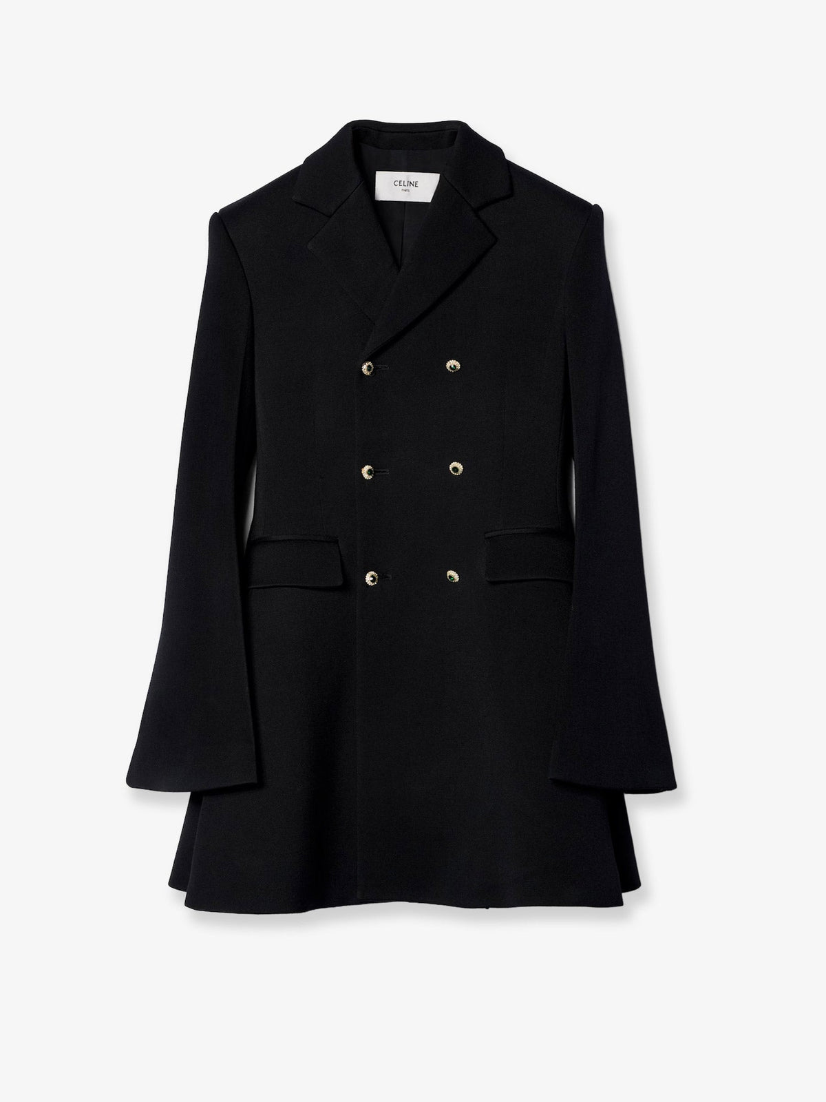 Celine Women Double-Faced Wool Tailored Coat CELINE