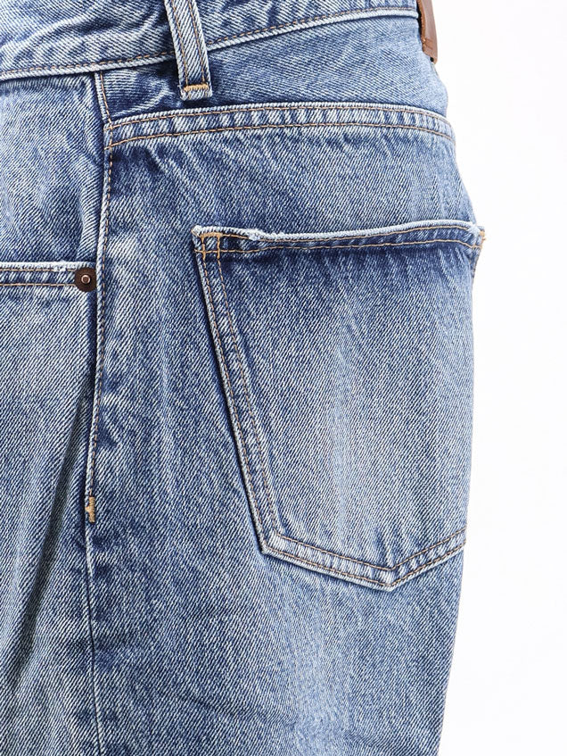 Celine Women Boyfriend Jeans With Logo Tag CELINE