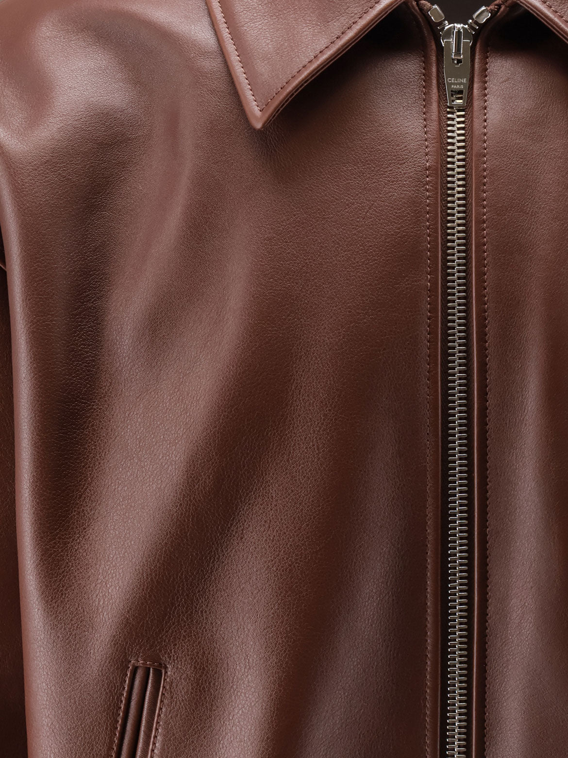 Celine Men Teddy Leather Jacket CELINE