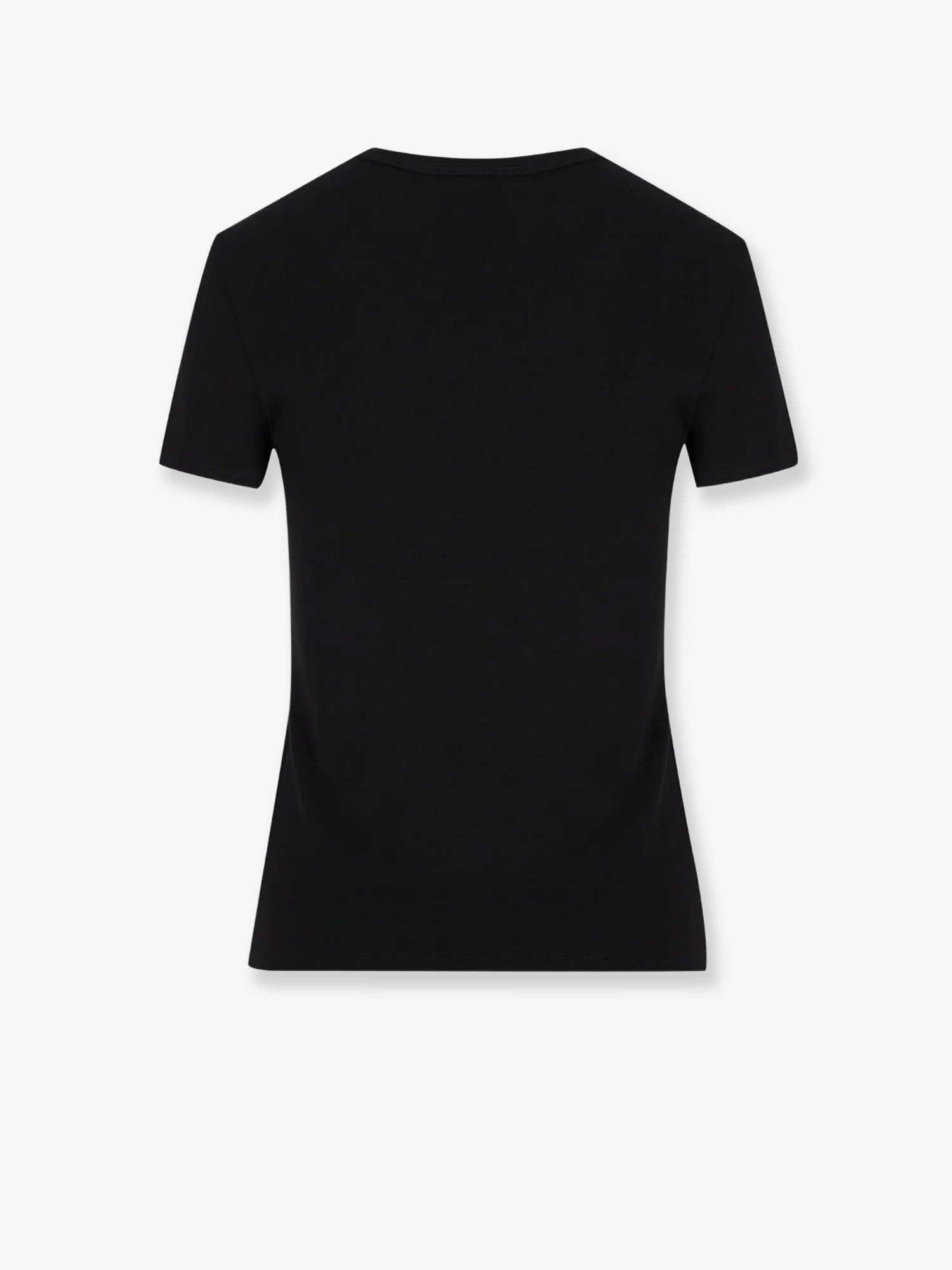 Celine Women Cotton T-Shirt With Front Logo Print CELINE