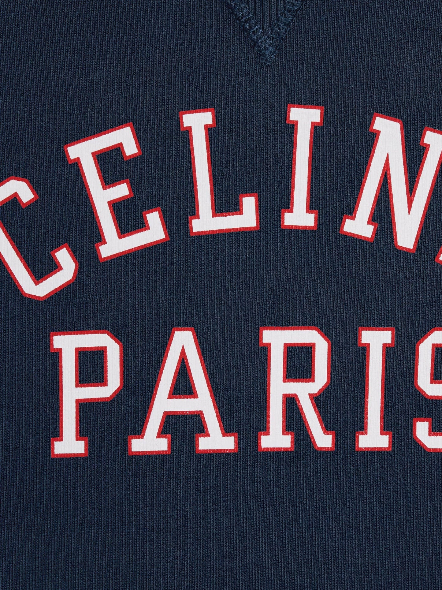 Celine Men Cotton Sweater With Front Lettering Logo CELINE