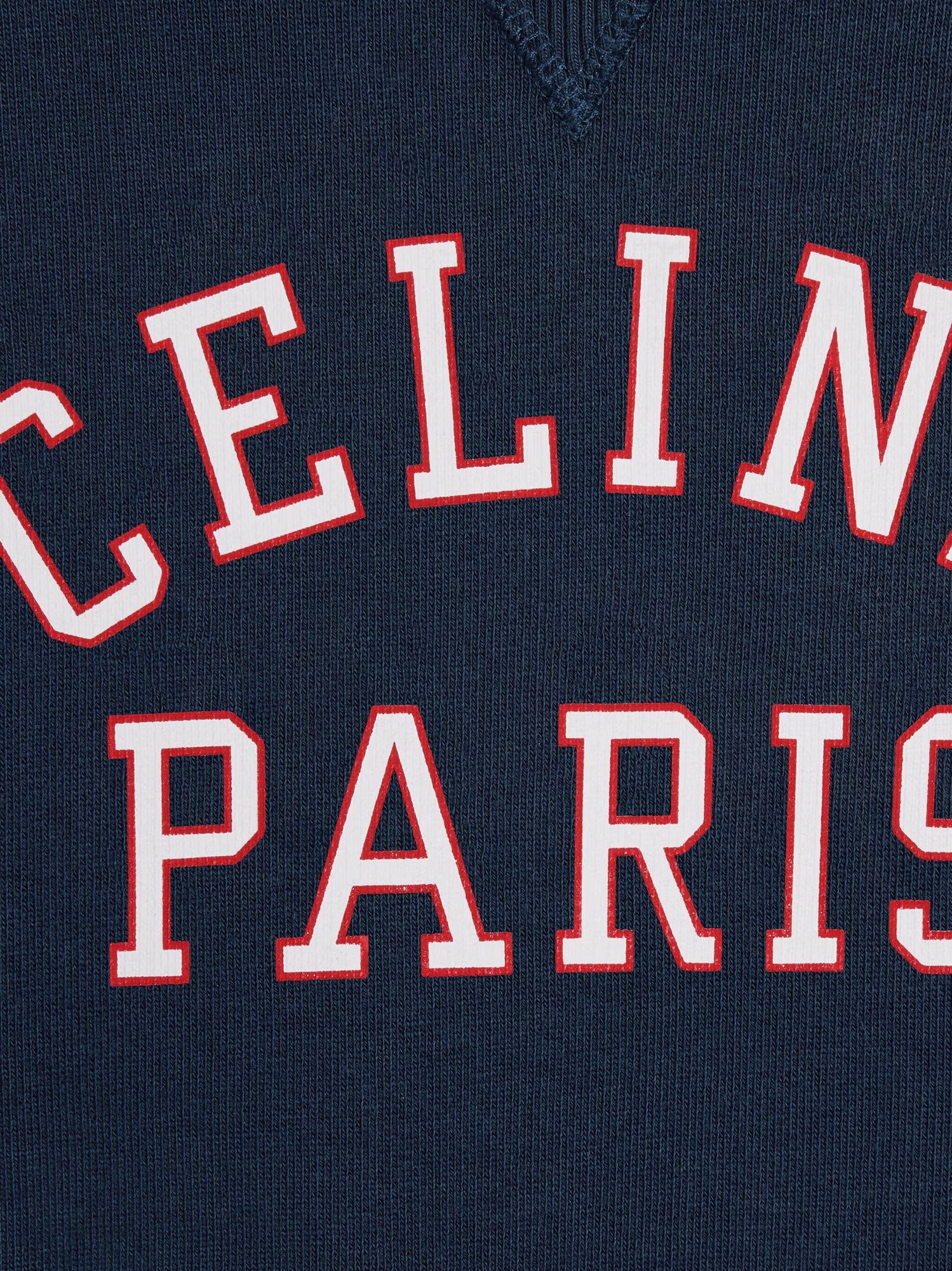 Celine Men Cotton Sweater With Front Lettering Logo CELINE