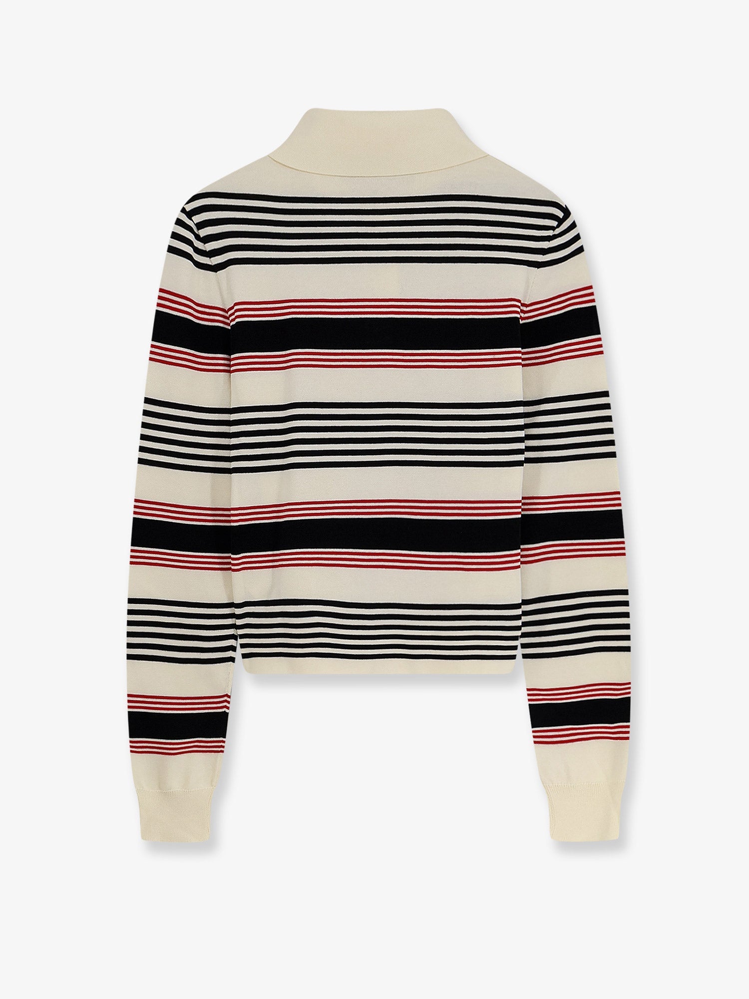 Celine Women Striped Cotton Polo Sweater CELINE