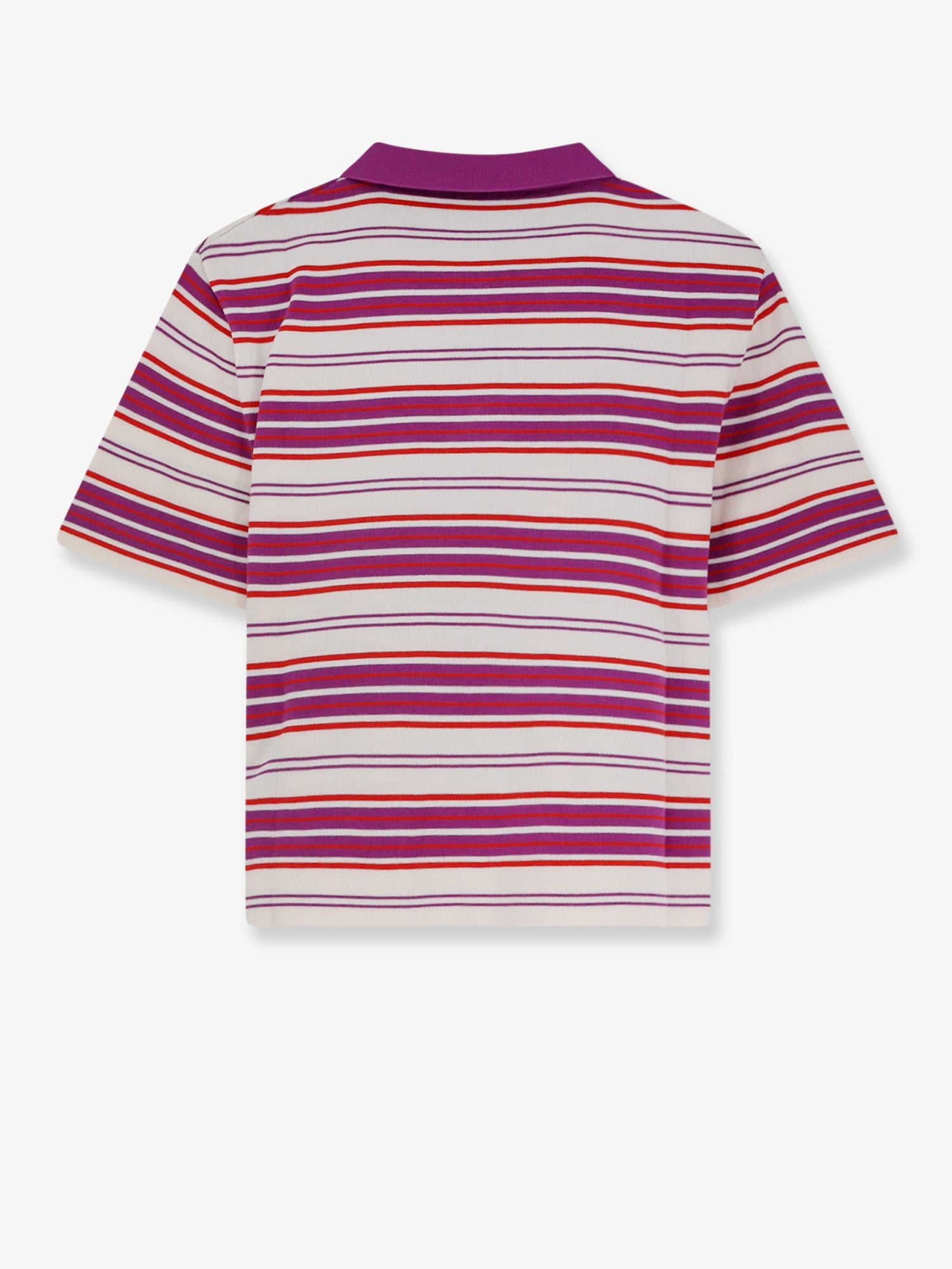 Celine Women Cotton Polo Shirt With Striped Pattern CELINE