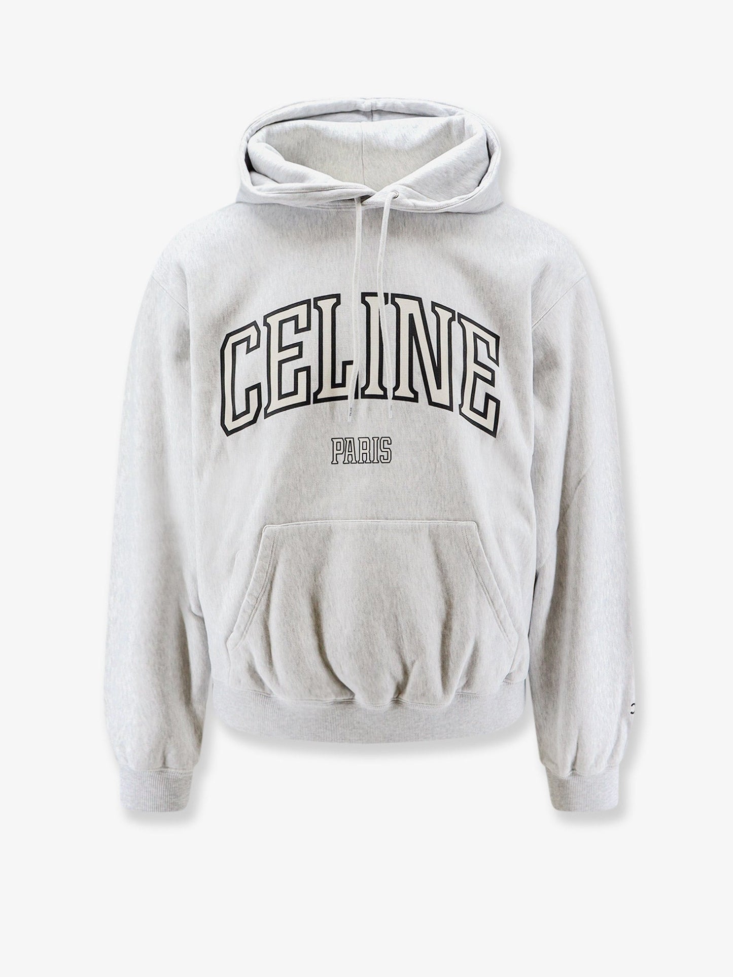 Celine Men Cotton Sweatshirt With Logo Lettering Print CELINE