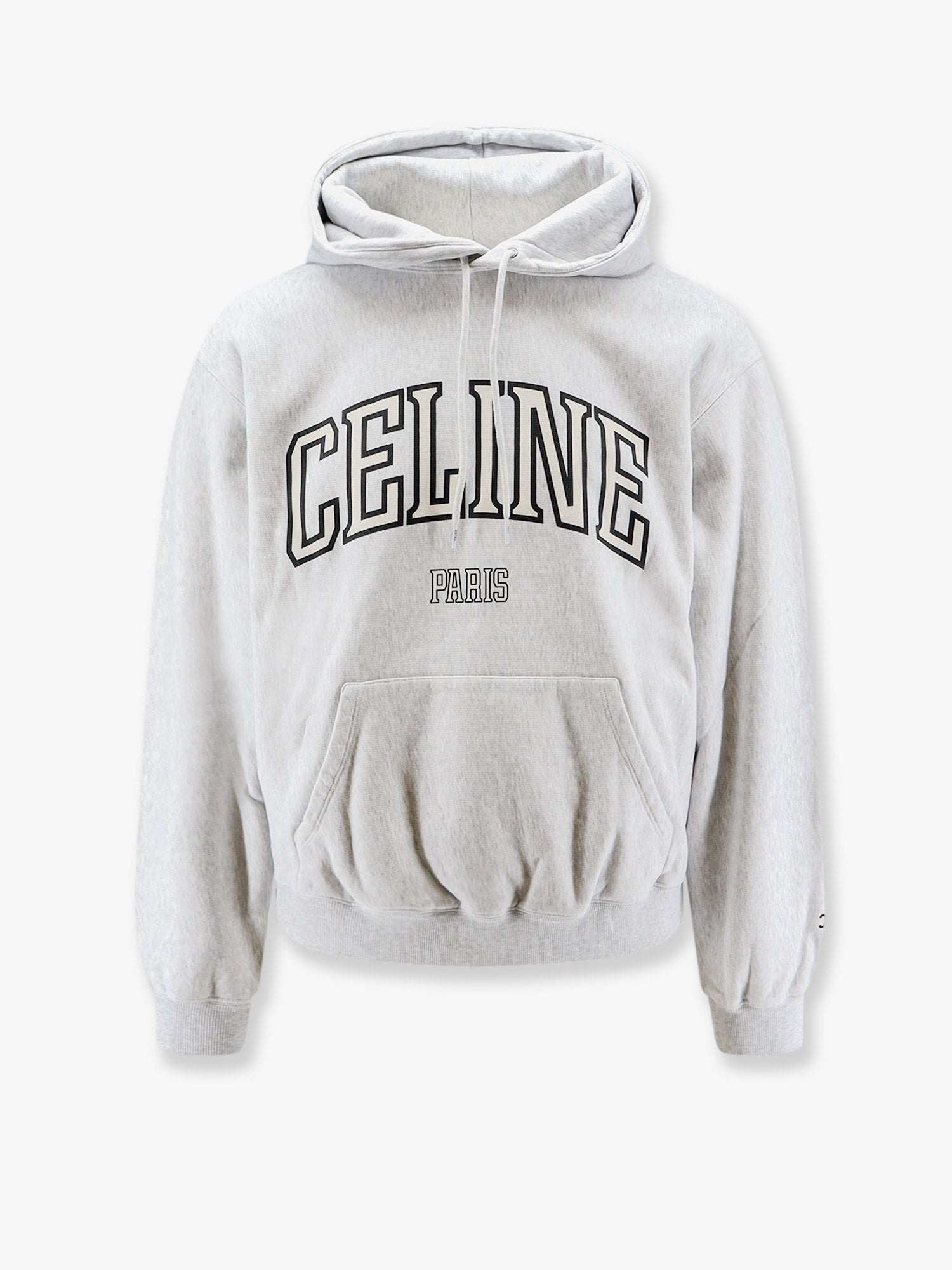 Celine Men Cotton Sweatshirt With Logo Lettering Print CELINE