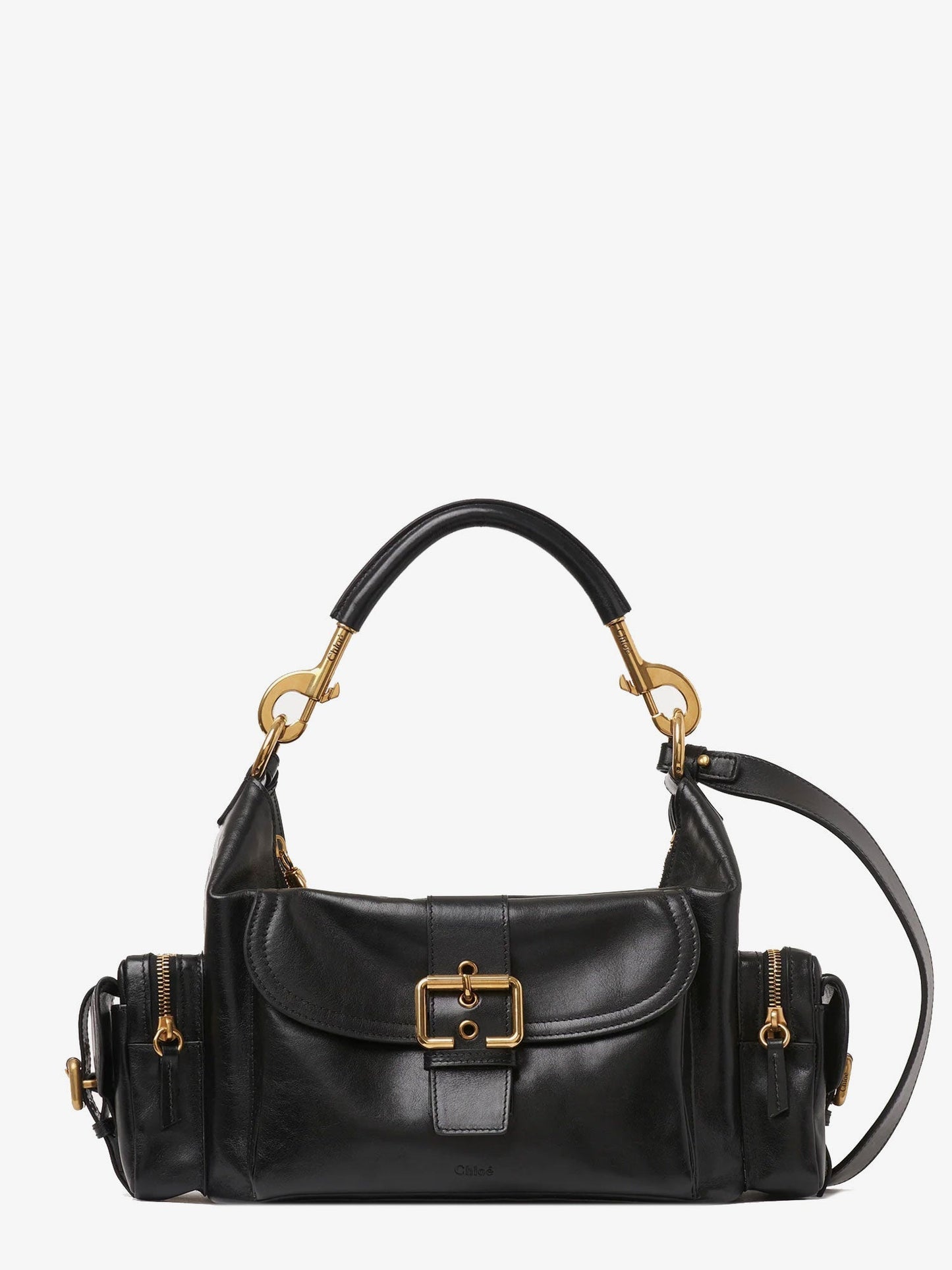 Chloe' Women Carry Shiny Buffalo Leather Shoulder Bag CHLOE