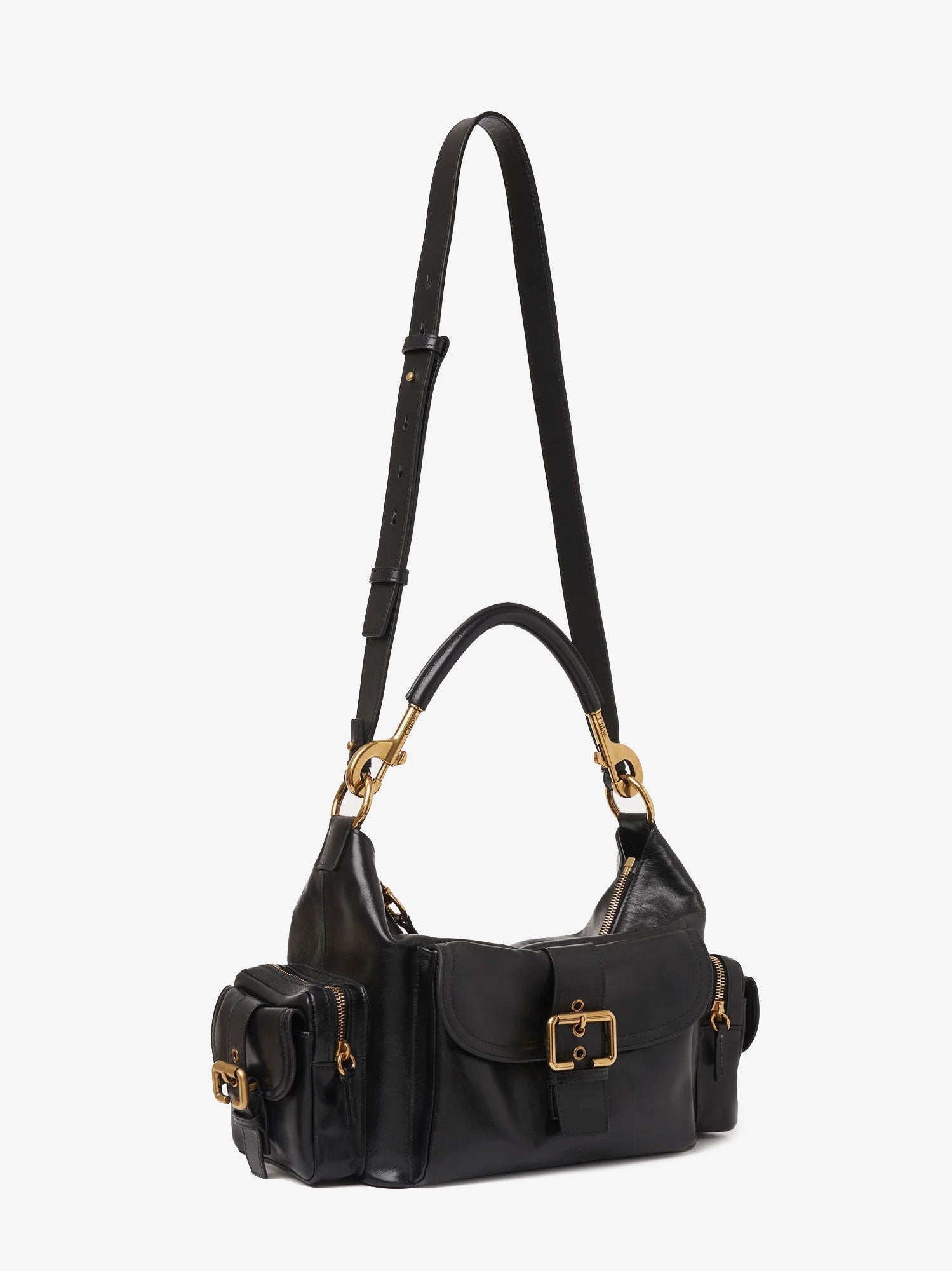 Chloe' Women Carry Shiny Buffalo Leather Shoulder Bag CHLOE