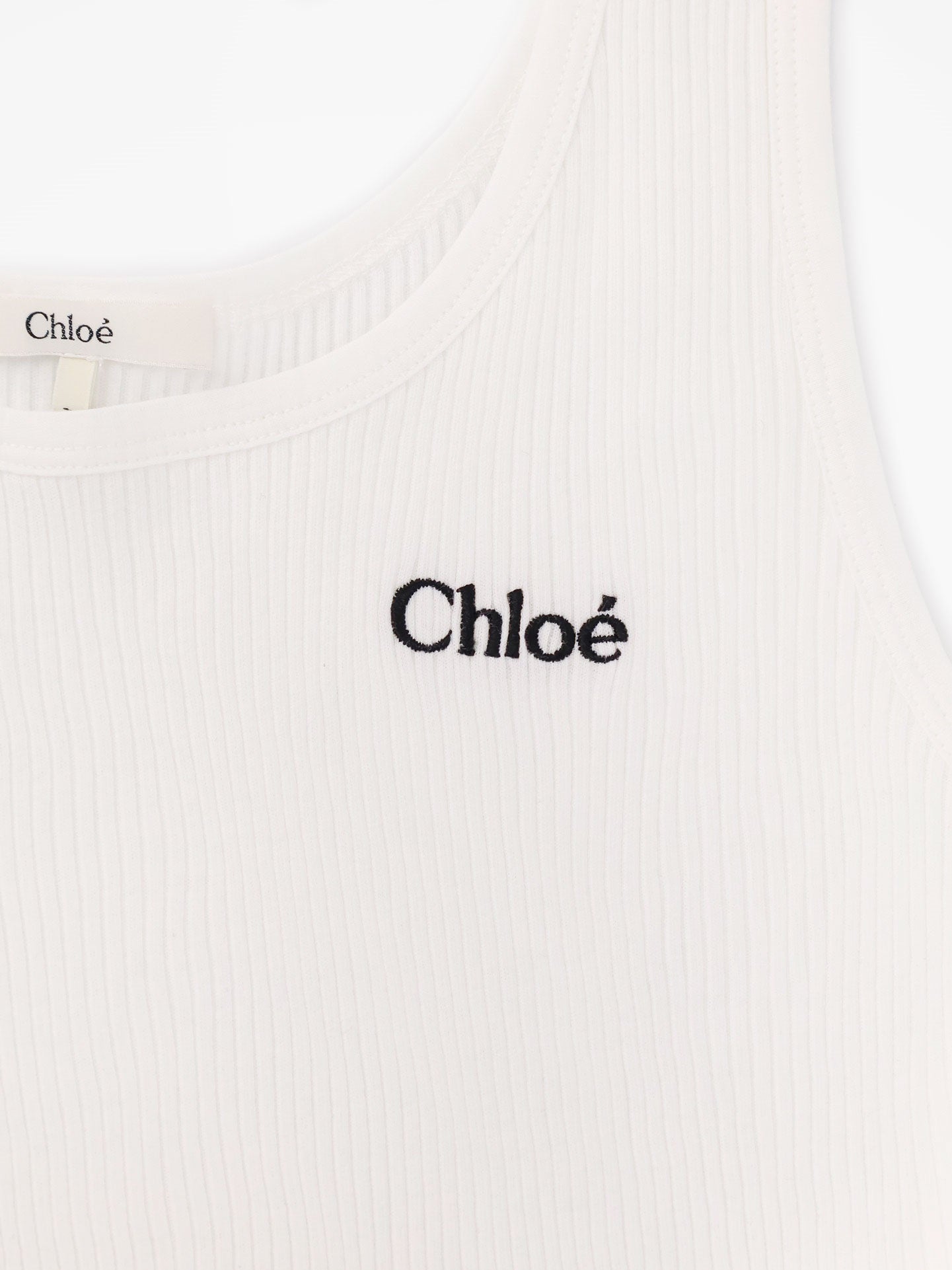 Chloe' Women Ribbed Cotton Tank Top CHLOE