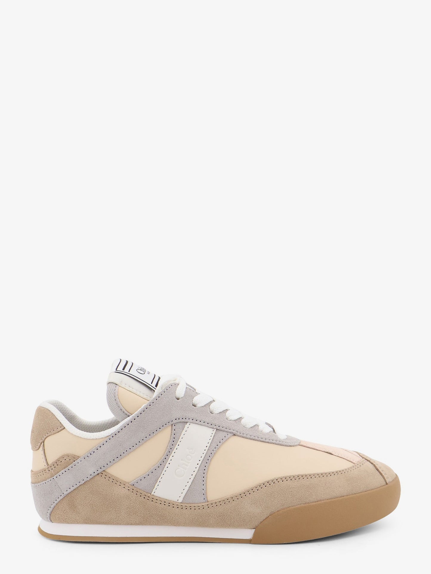 Chloe' Women Kick Suede Sneakers With Contrasting Inserts CHLOE