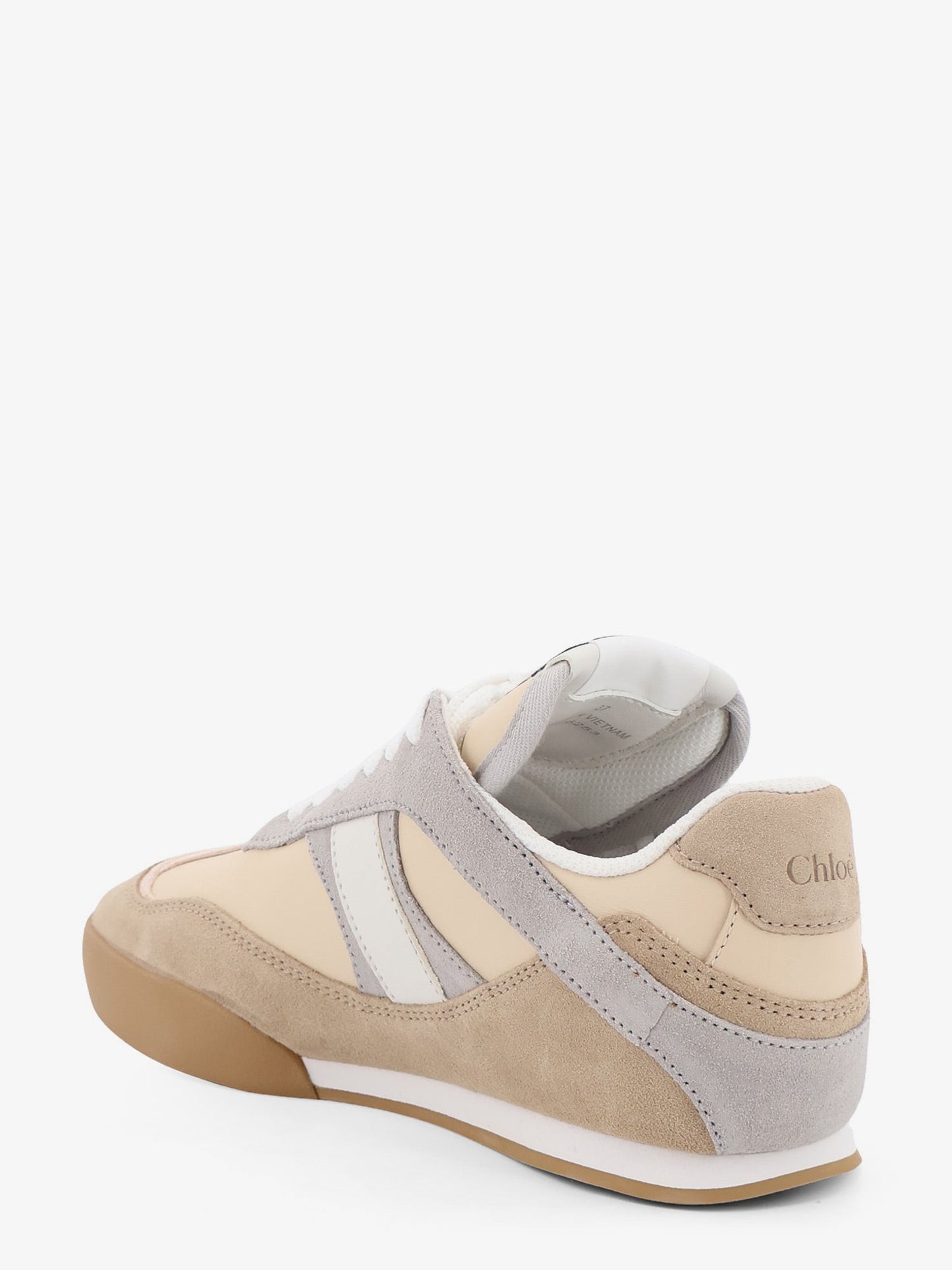 Chloe' Women Kick Suede Sneakers With Contrasting Inserts CHLOE