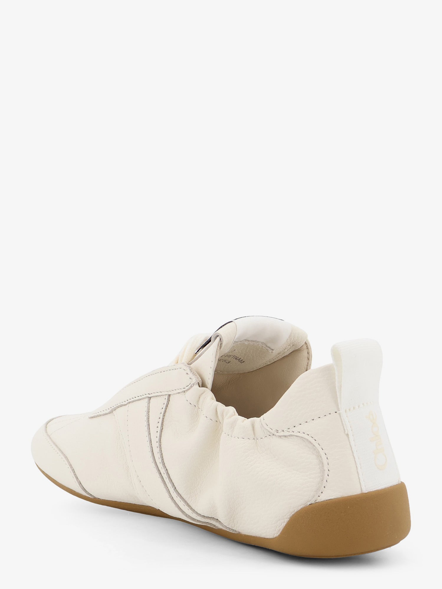 Chloe' Women Kick Leather Sneakers With Side Logo CHLOE