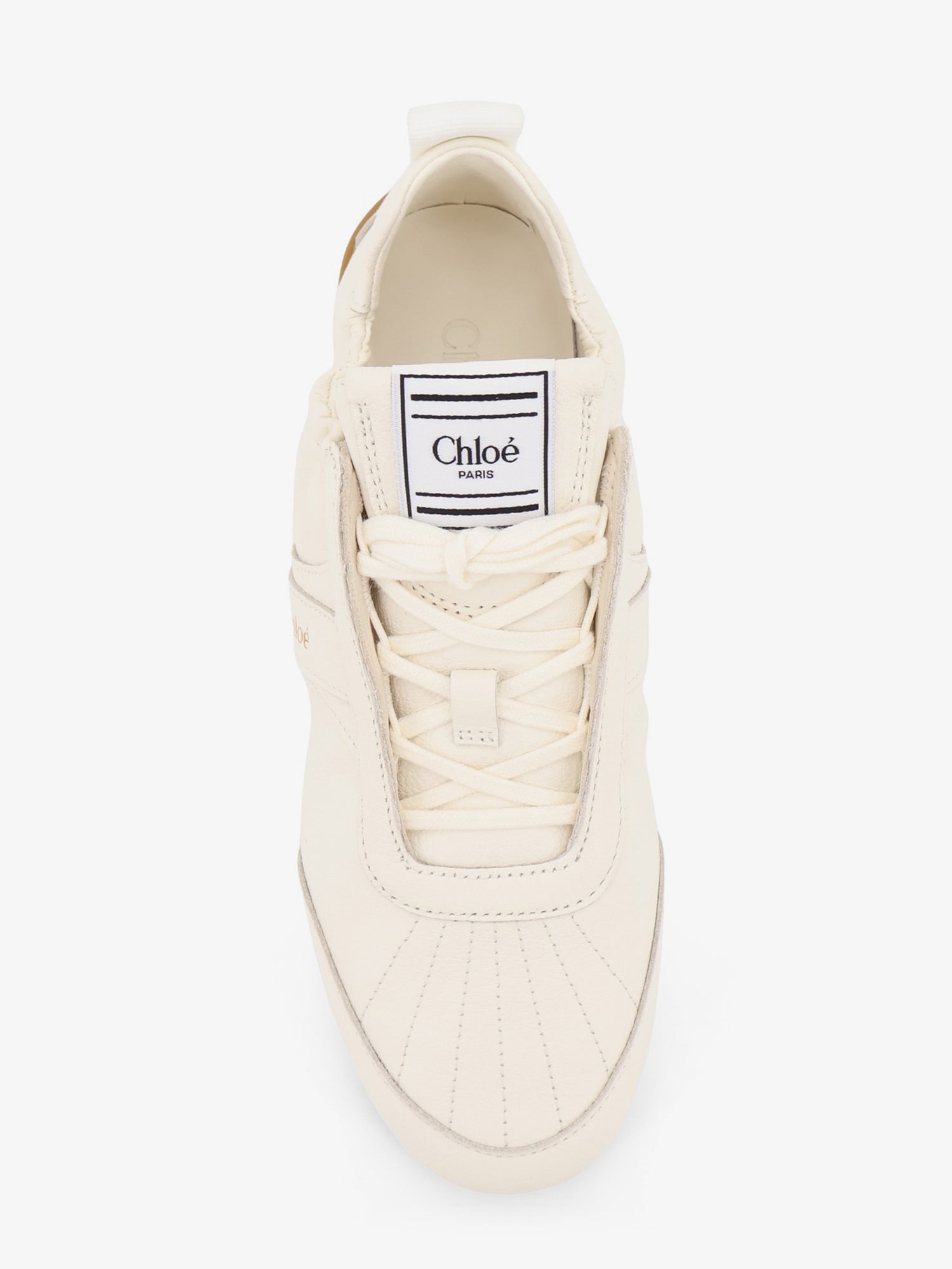 Chloe' Women Kick Leather Sneakers With Side Logo CHLOE