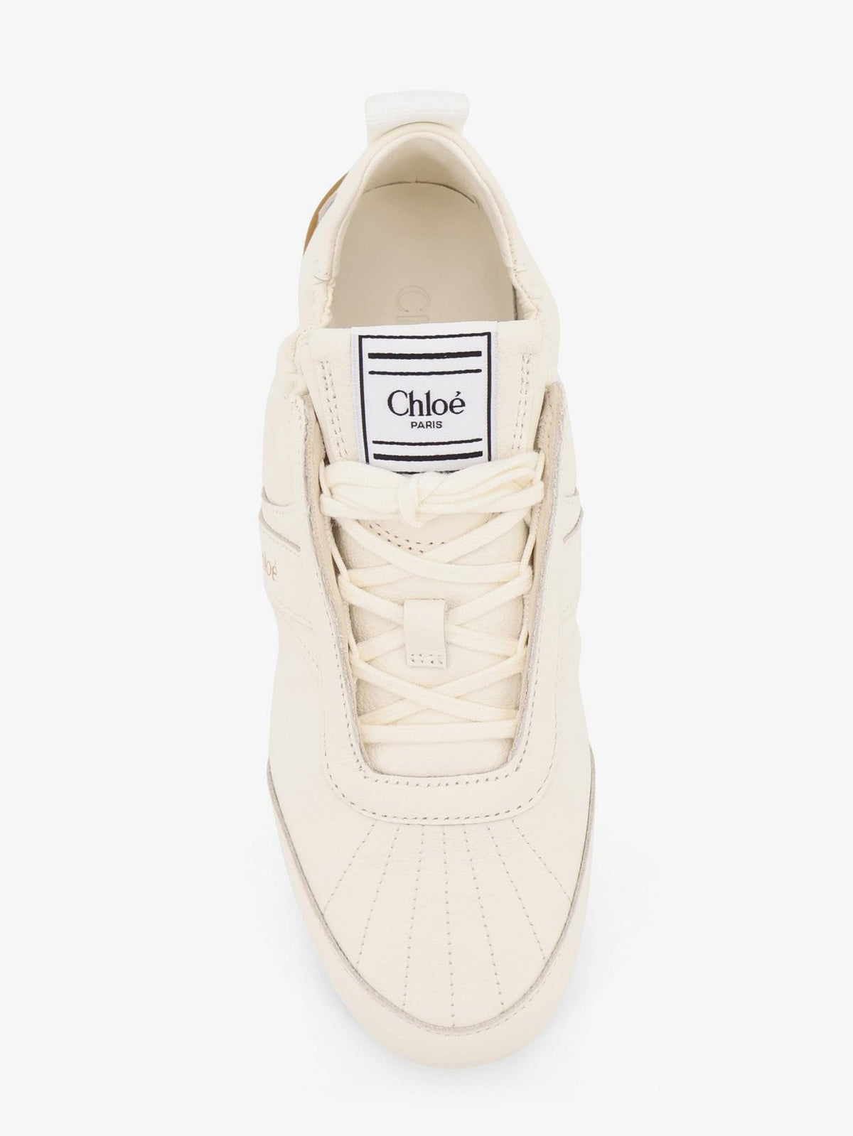 Chloe' Women Kick Leather Sneakers With Side Logo CHLOE
