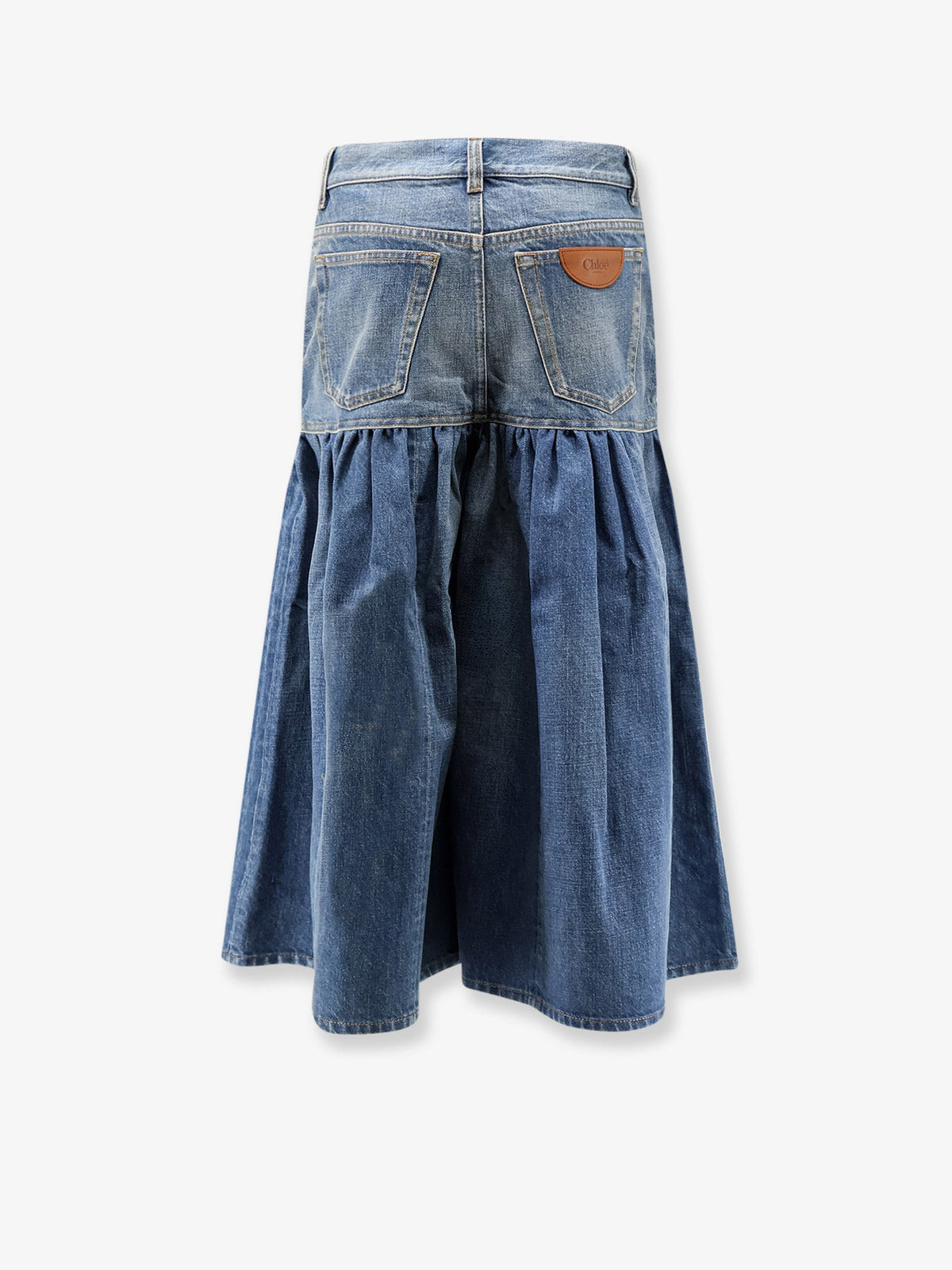 Chloe' Women Lightweight Cotton Denim Fabric Skirt/Trousers CHLOE