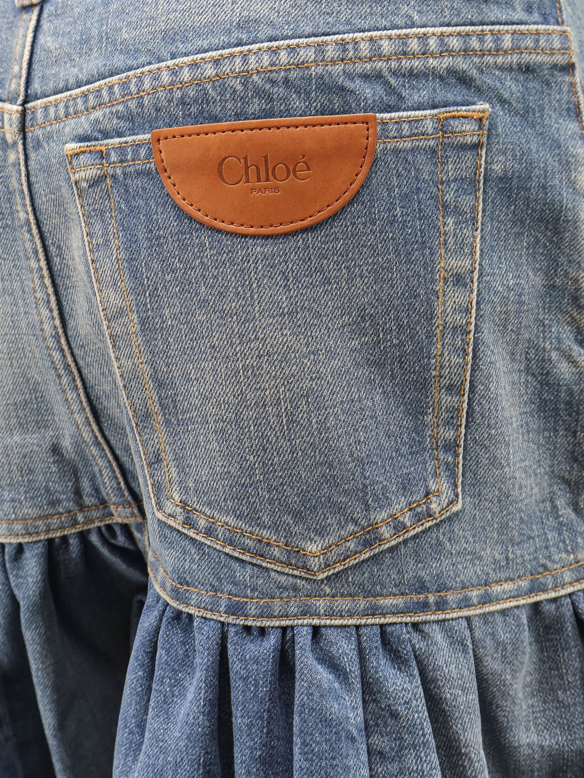 Chloe' Women Lightweight Cotton Denim Fabric Skirt/Trousers CHLOE