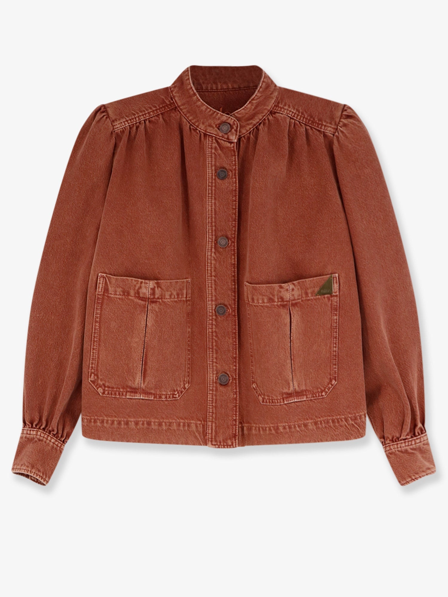 Chloe' Women Orange Denim Jacket CHLOE