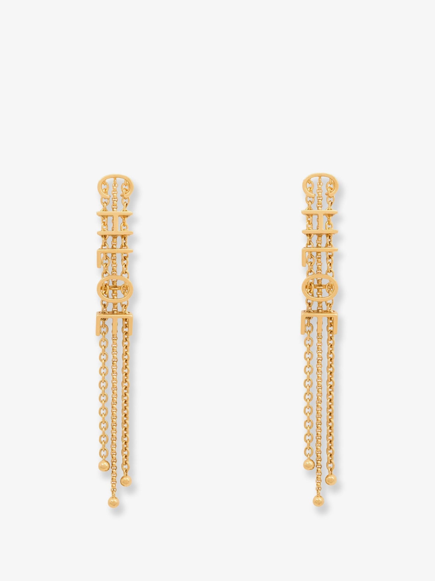 Chloe' Women Mini Belt Brass Earrings CHLOE