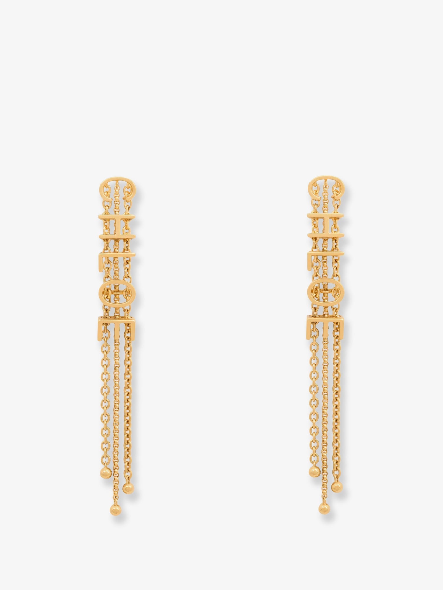 Chloe' Women Mini Belt Brass Earrings CHLOE