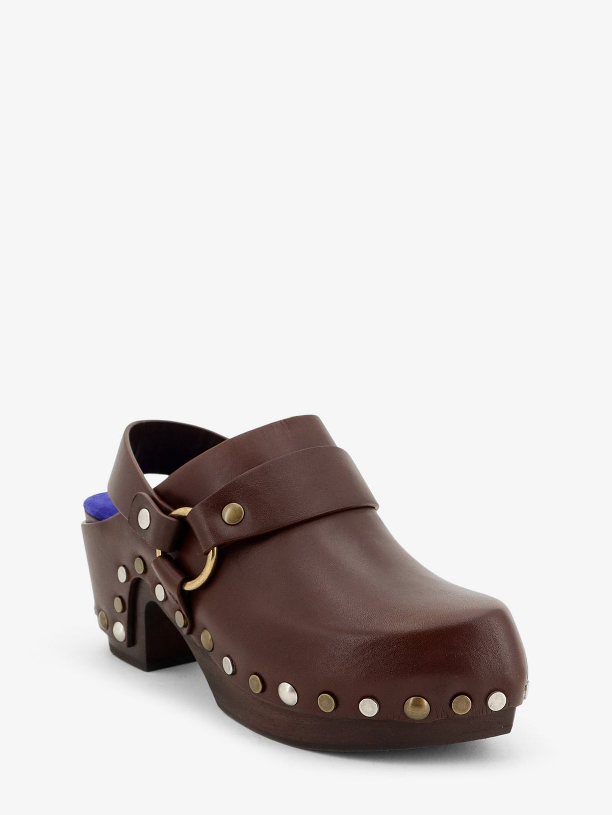 Chloe' Women Talis Wedge Leather Clogs CHLOE