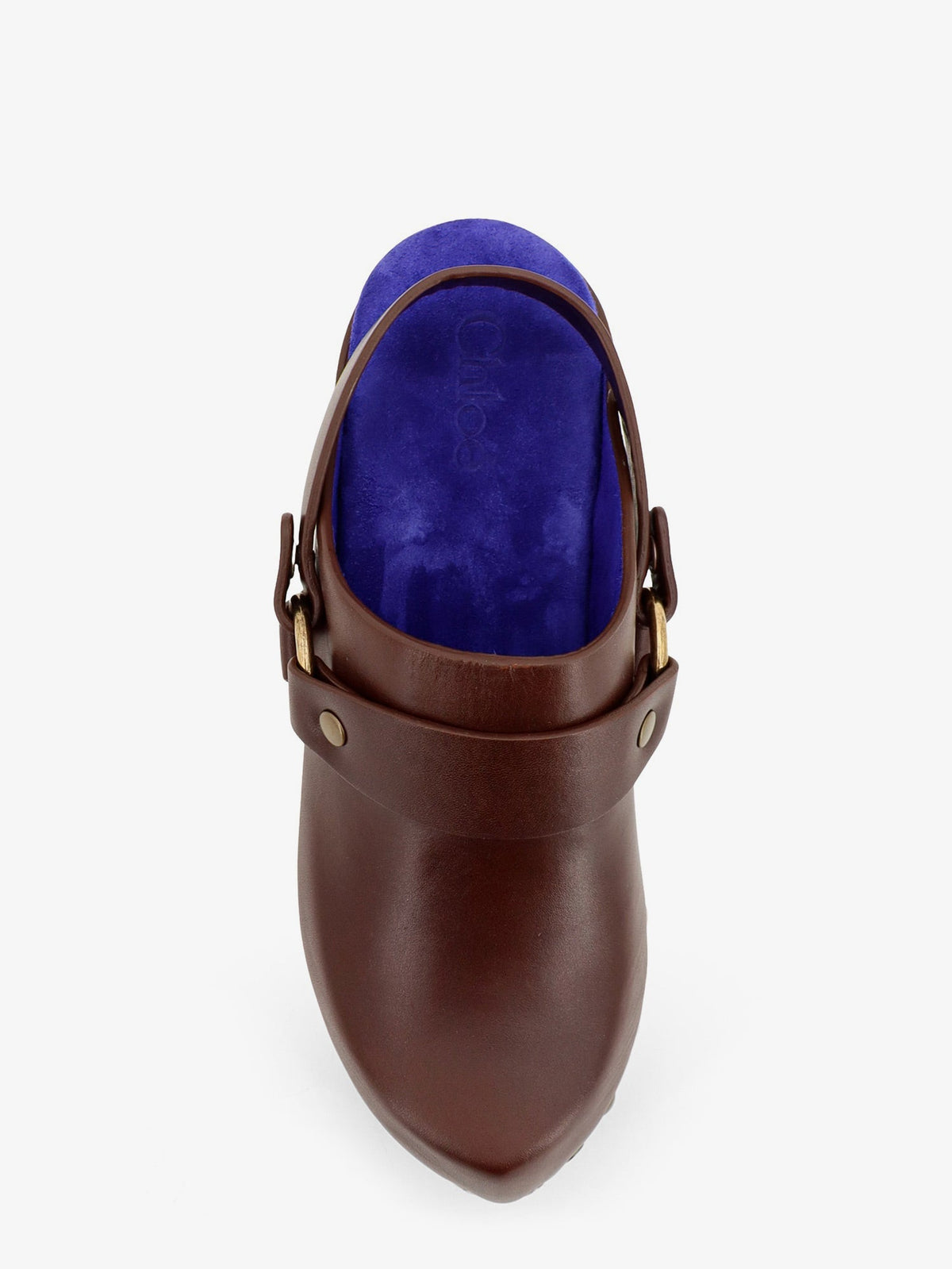 Chloe' Women Talis Wedge Leather Clogs CHLOE