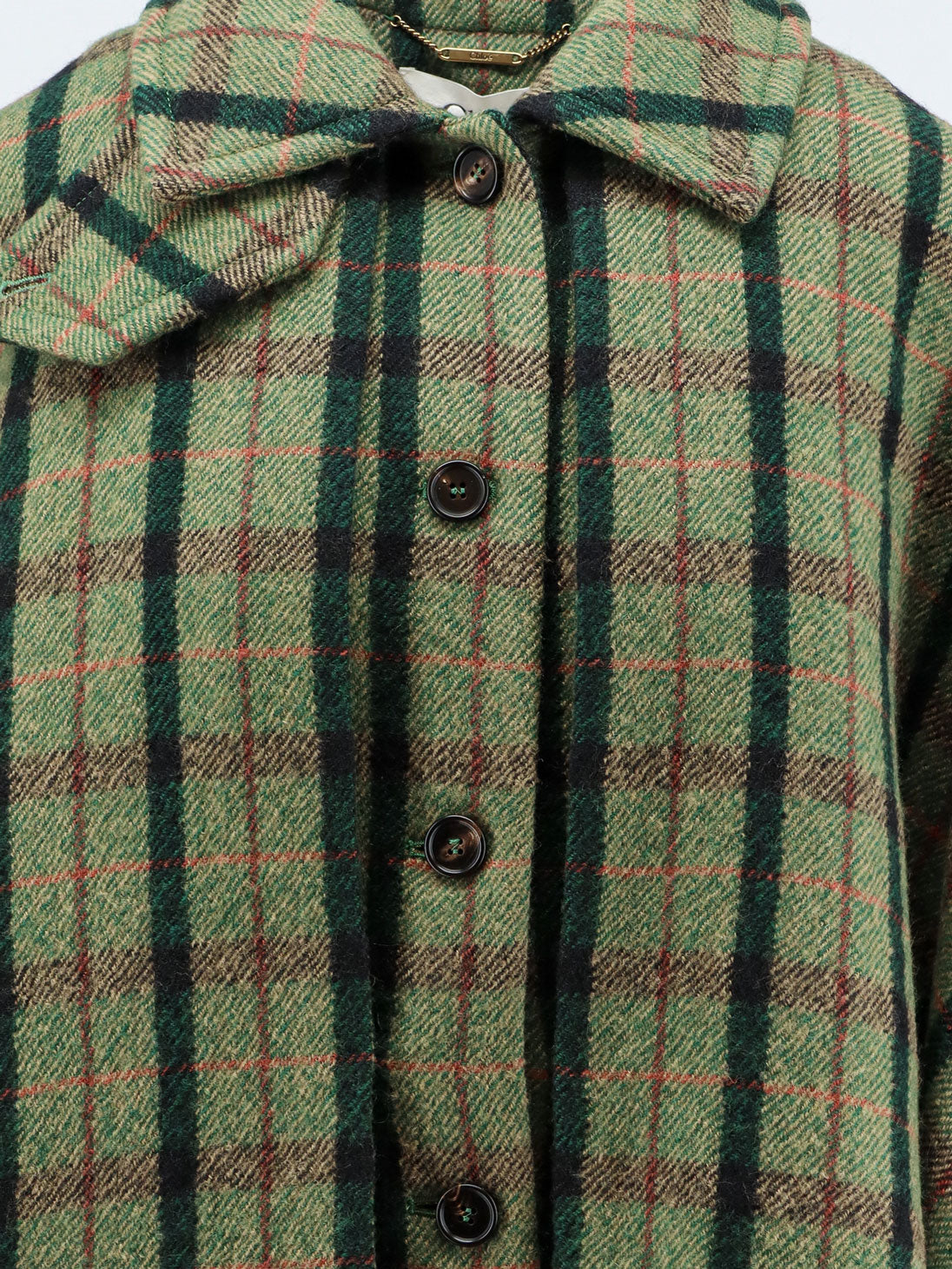 Chloe' Women Madras Wool Cape Coat CHLOE