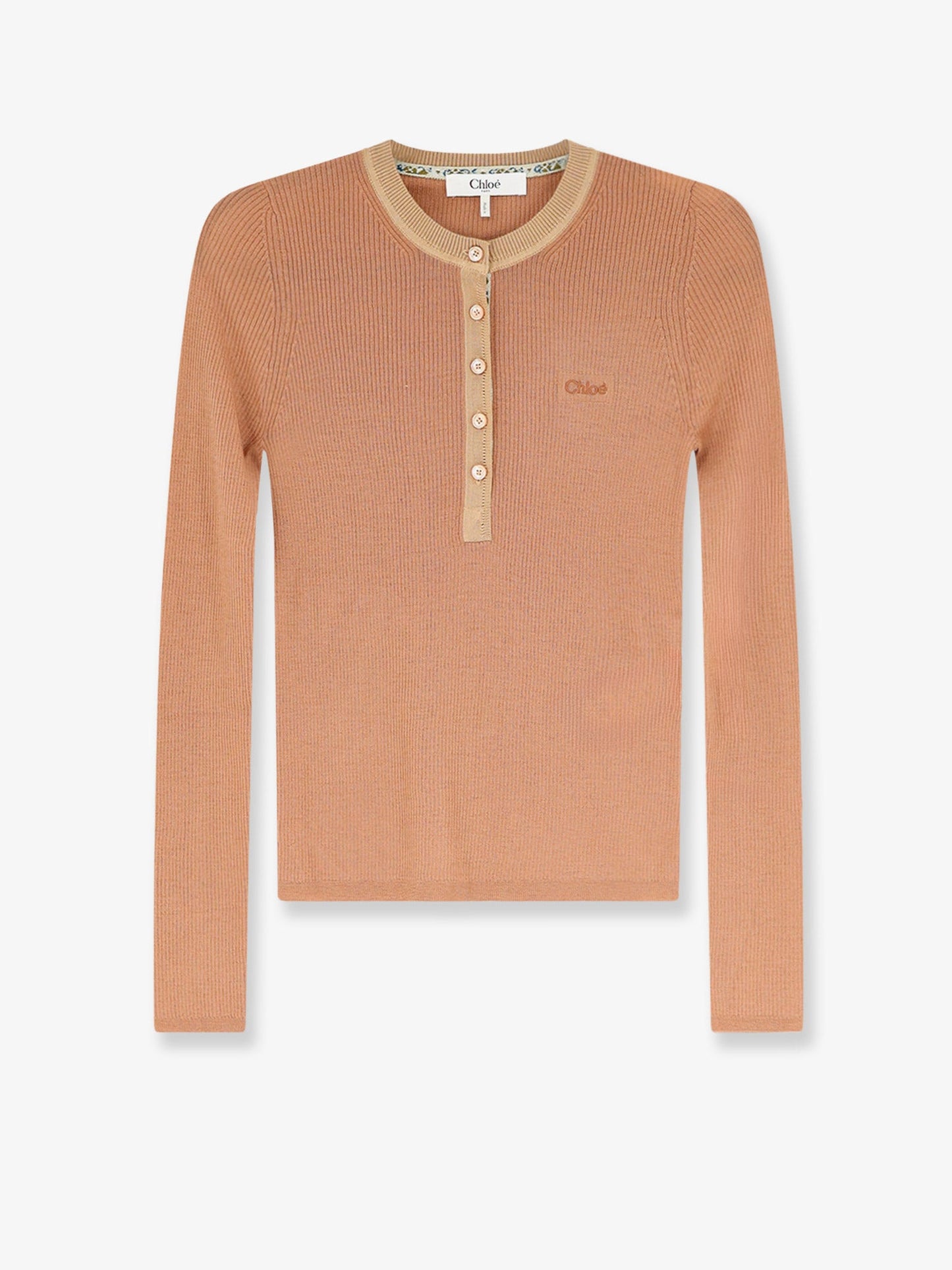 Chloe' Women Ribbed Wool T-Shirt CHLOE
