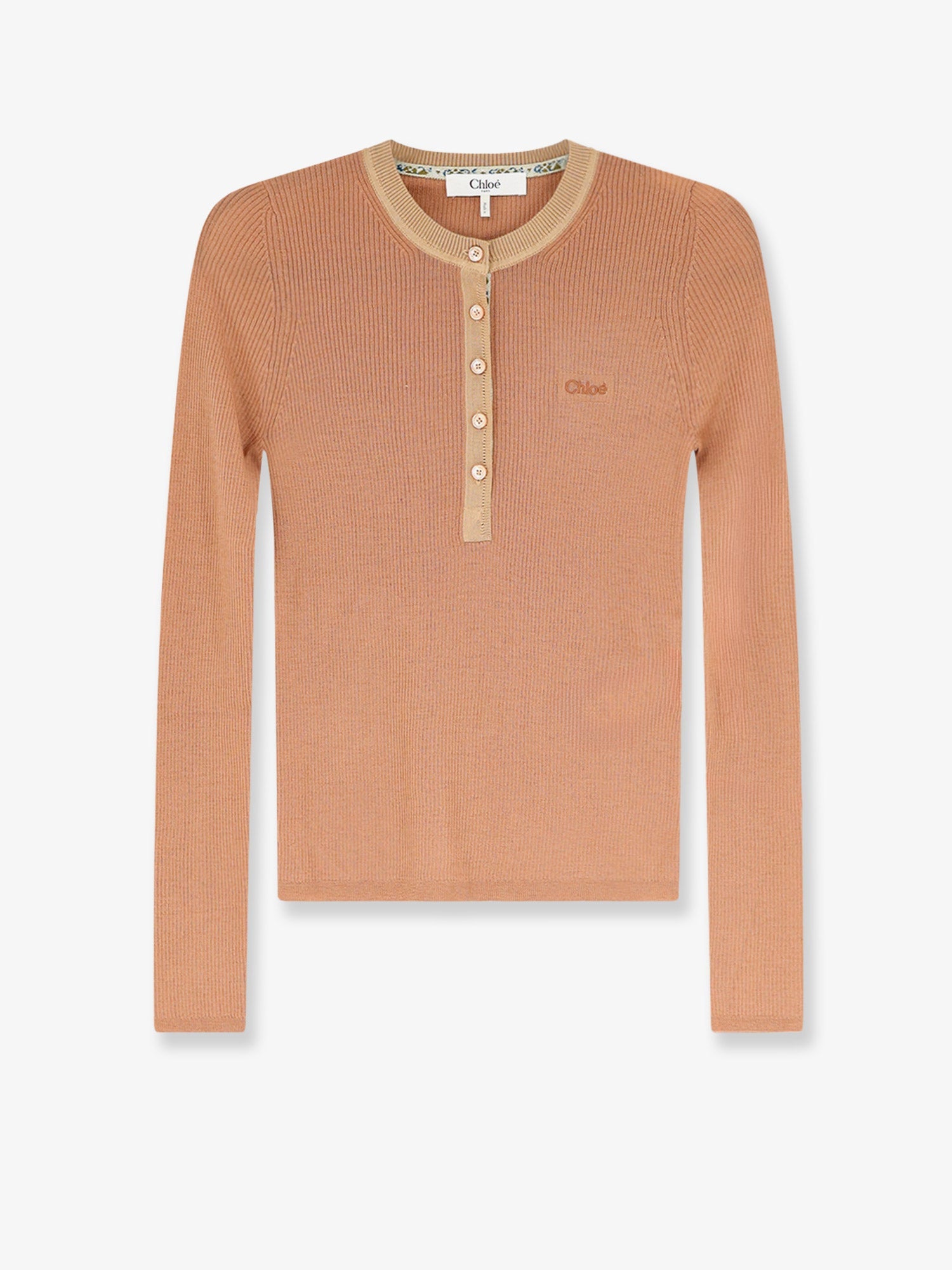 Chloe' Women Ribbed Wool T-Shirt CHLOE