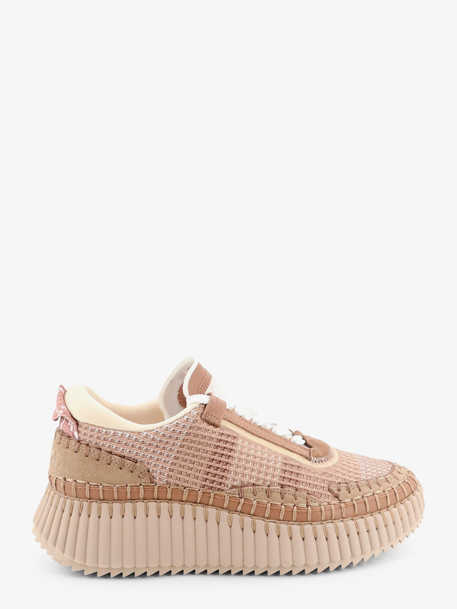 Chloe' Women Nama Low-Top Sneakers In Mesh With Suede Inserts CHLOE
