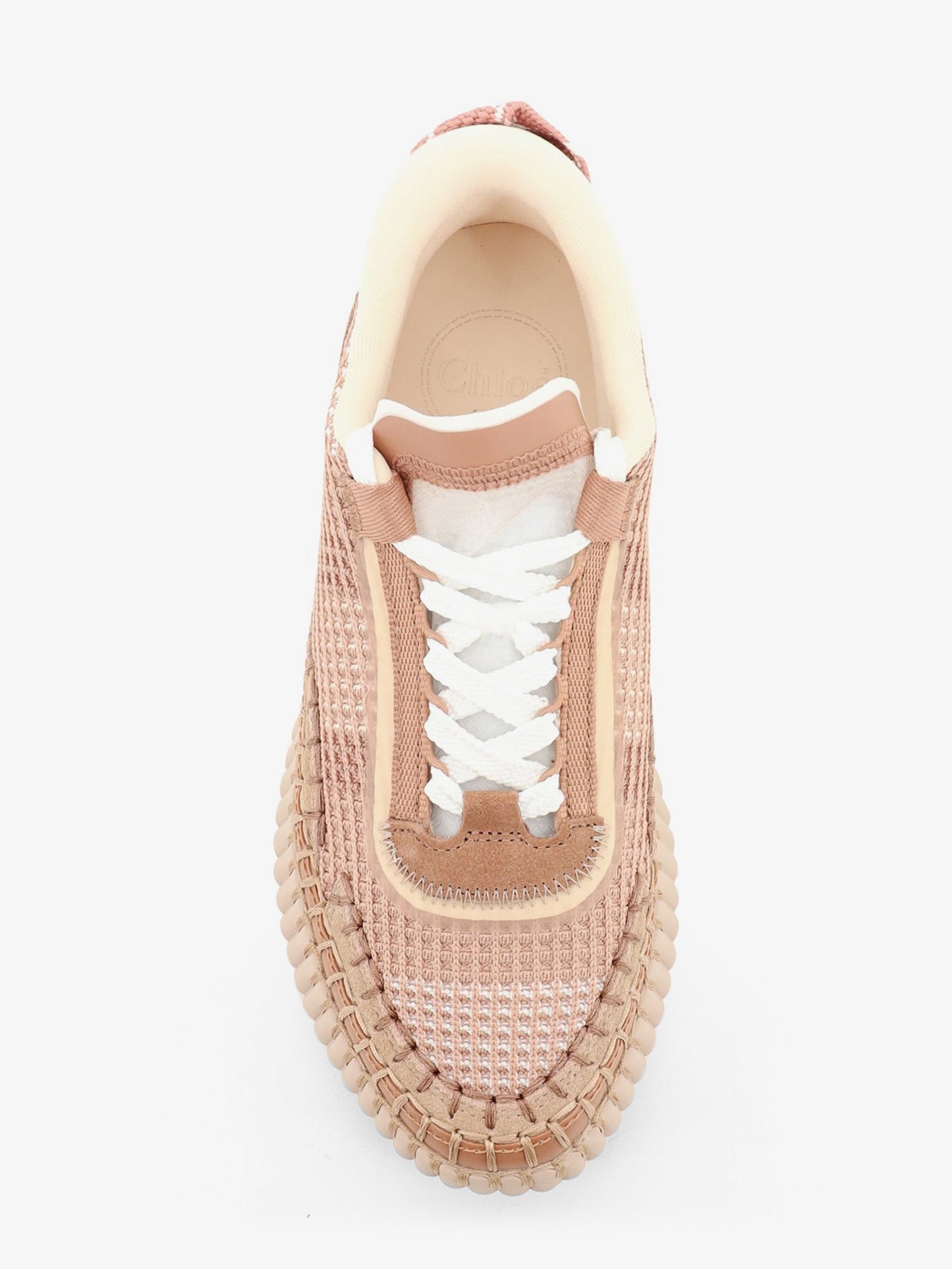 Chloe' Women Nama Low-Top Sneakers In Mesh With Suede Inserts CHLOE