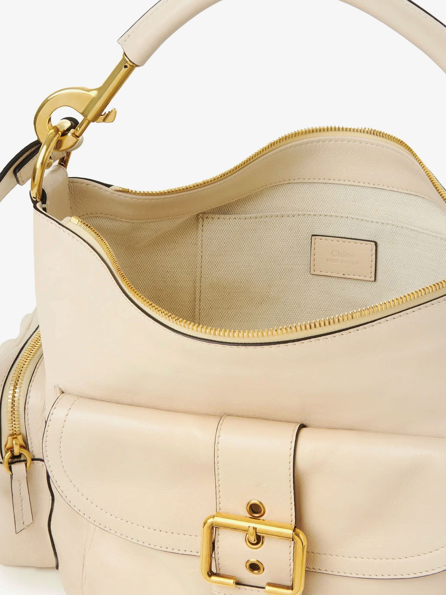 Chloe' Women Medium Double Carry Leather Shoulder Bag CHLOE