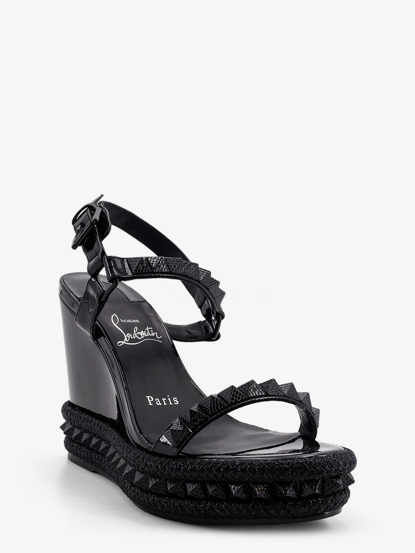 Christian Louboutin Women Pyra Clou Leather Sandals CHRISTIAN LOUBOUTIN