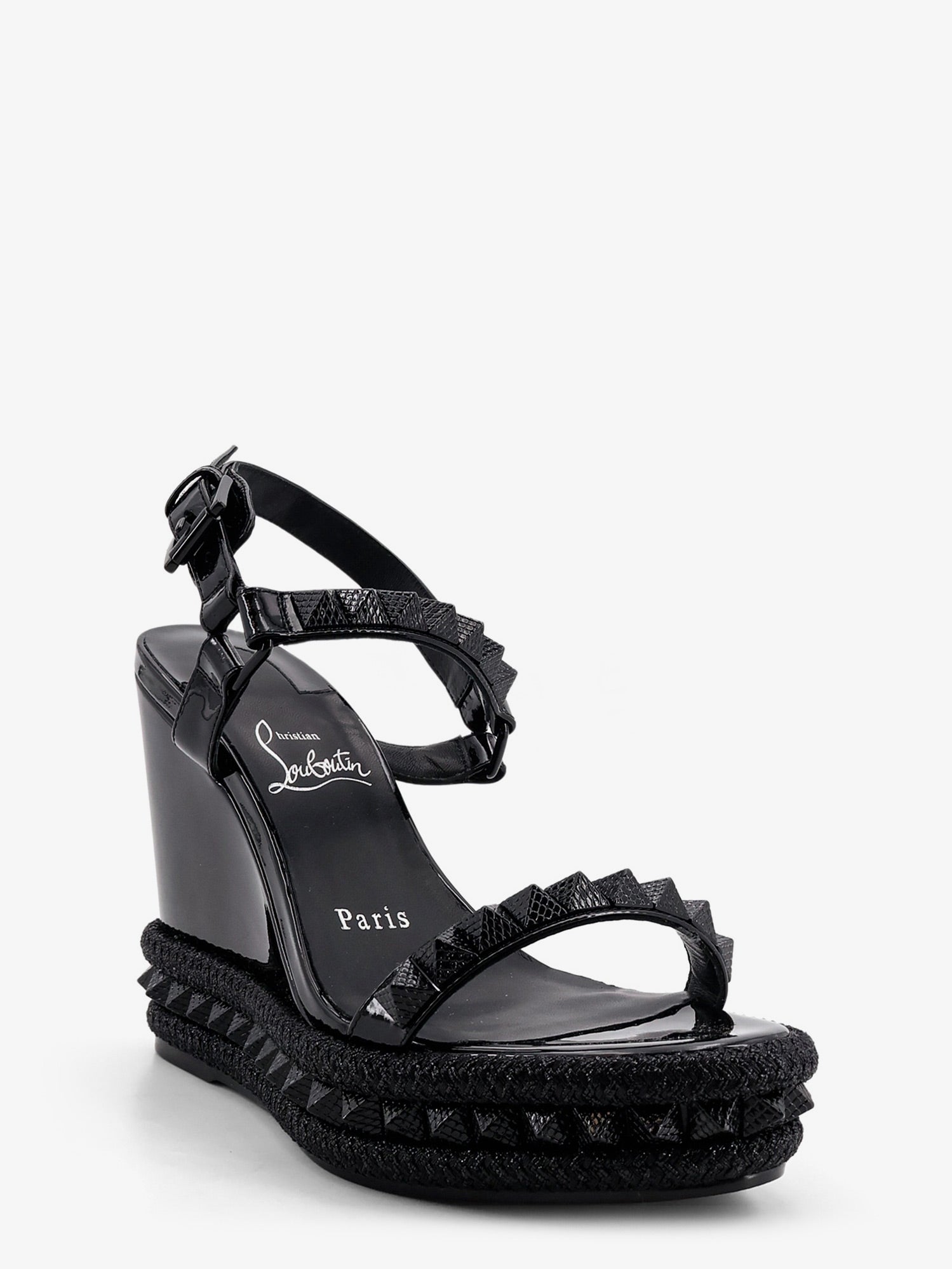 Christian Louboutin Women Pyra Clou Leather Sandals CHRISTIAN LOUBOUTIN
