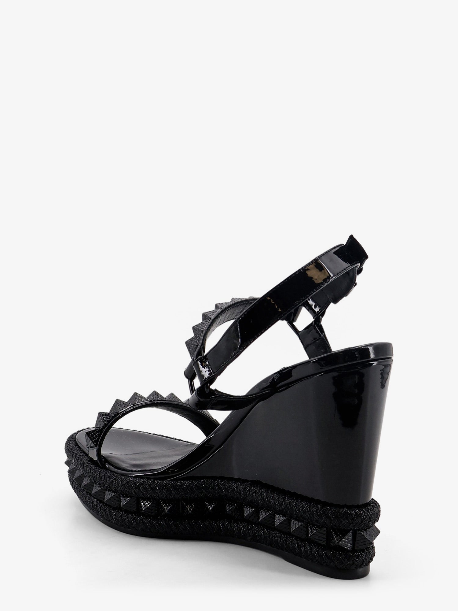 Christian Louboutin Women Pyra Clou Leather Sandals CHRISTIAN LOUBOUTIN