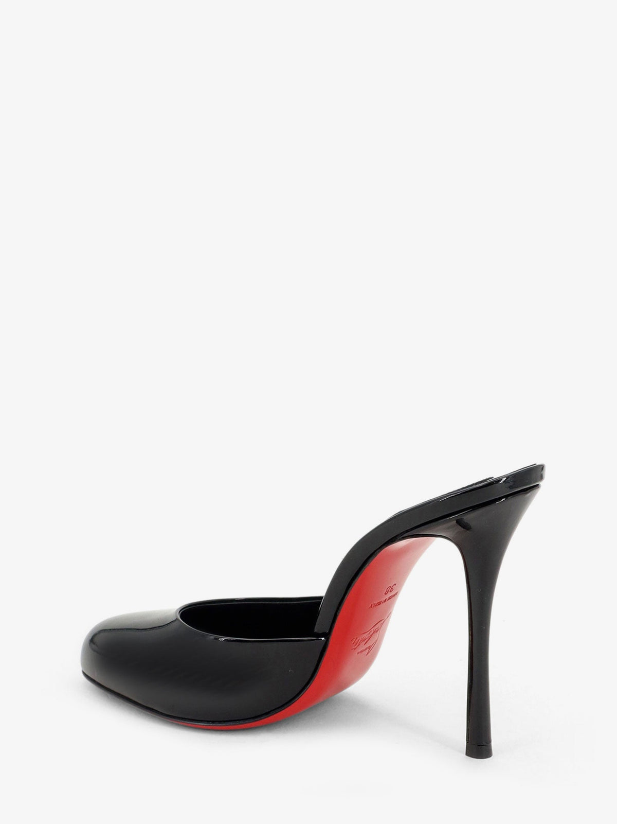 Christian Louboutin Women Patent Leather Dolly Mule Sandals CHRISTIAN LOUBOUTIN