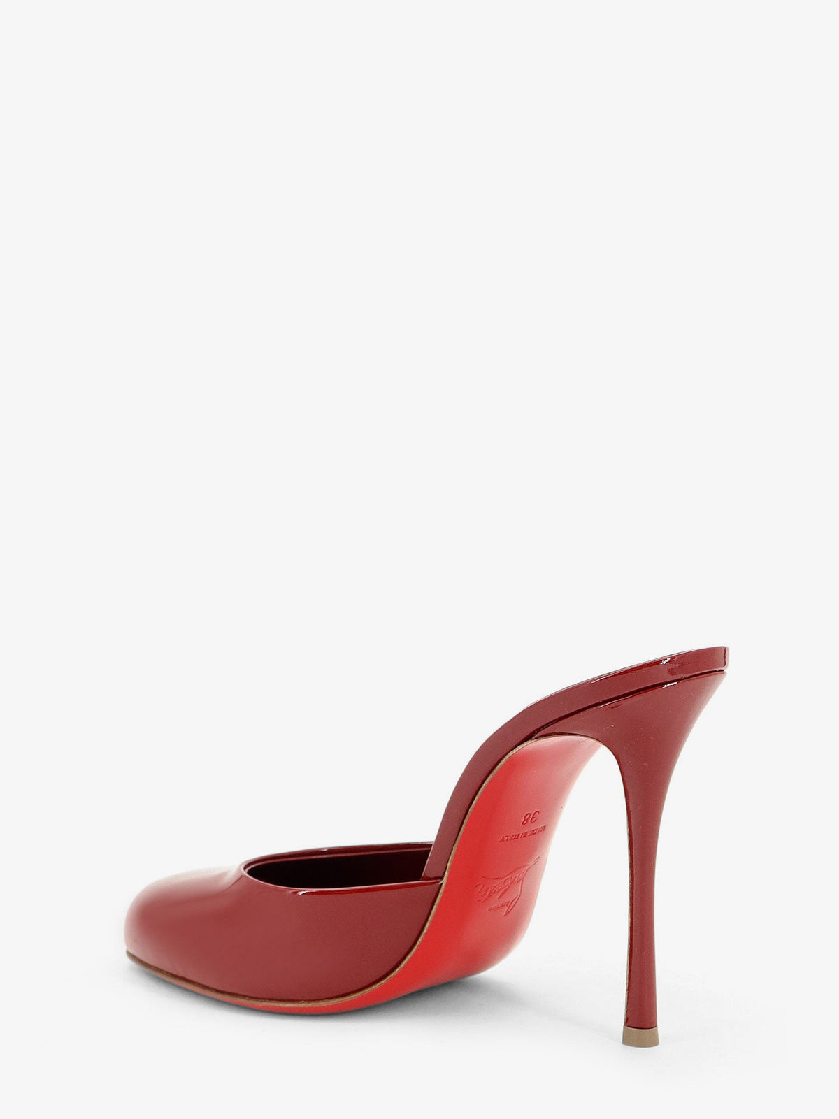 Christian Louboutin Women Patent Leather Dolly Mule Sandals CHRISTIAN LOUBOUTIN