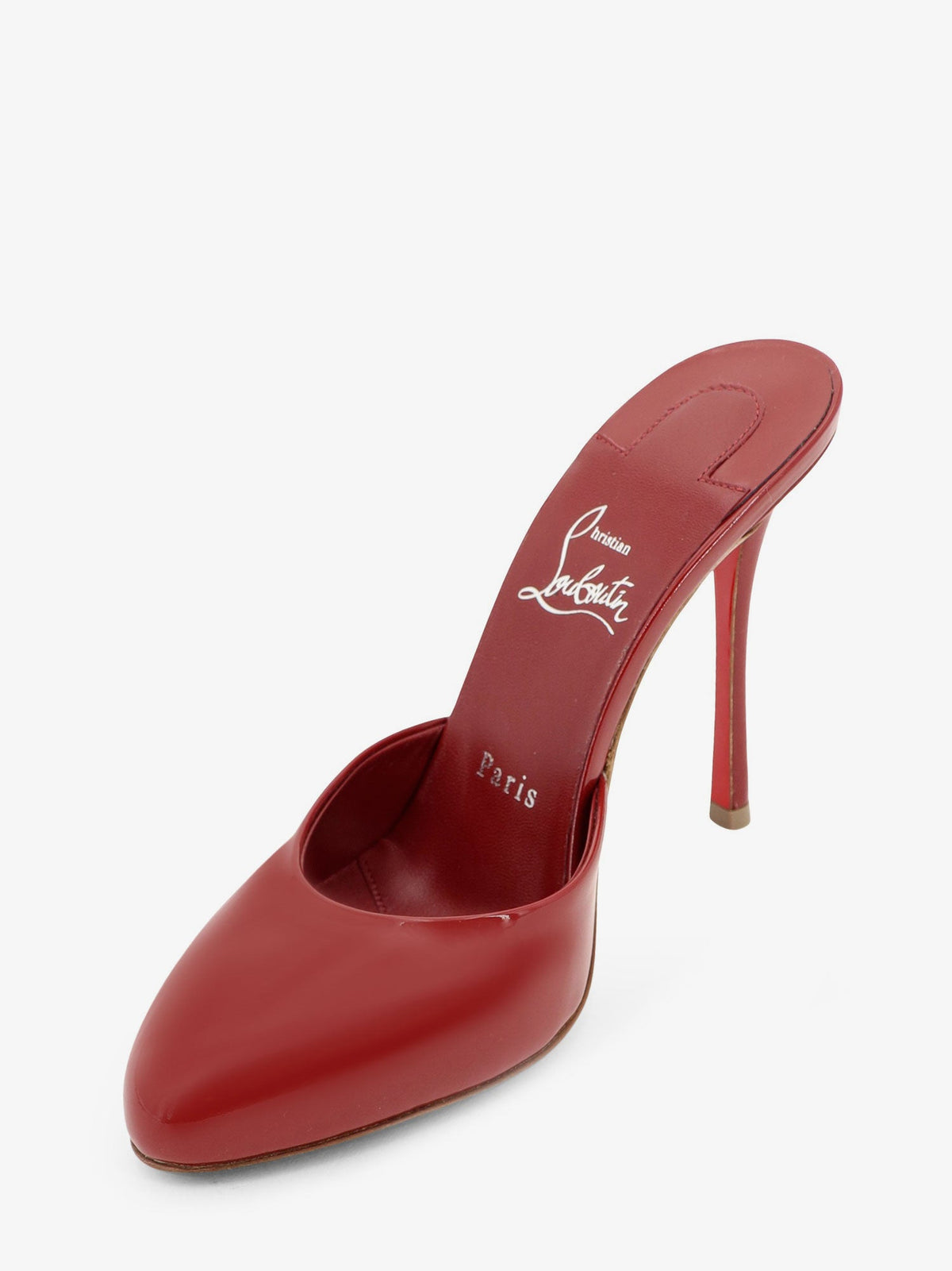 Christian Louboutin Women Patent Leather Dolly Mule Sandals CHRISTIAN LOUBOUTIN