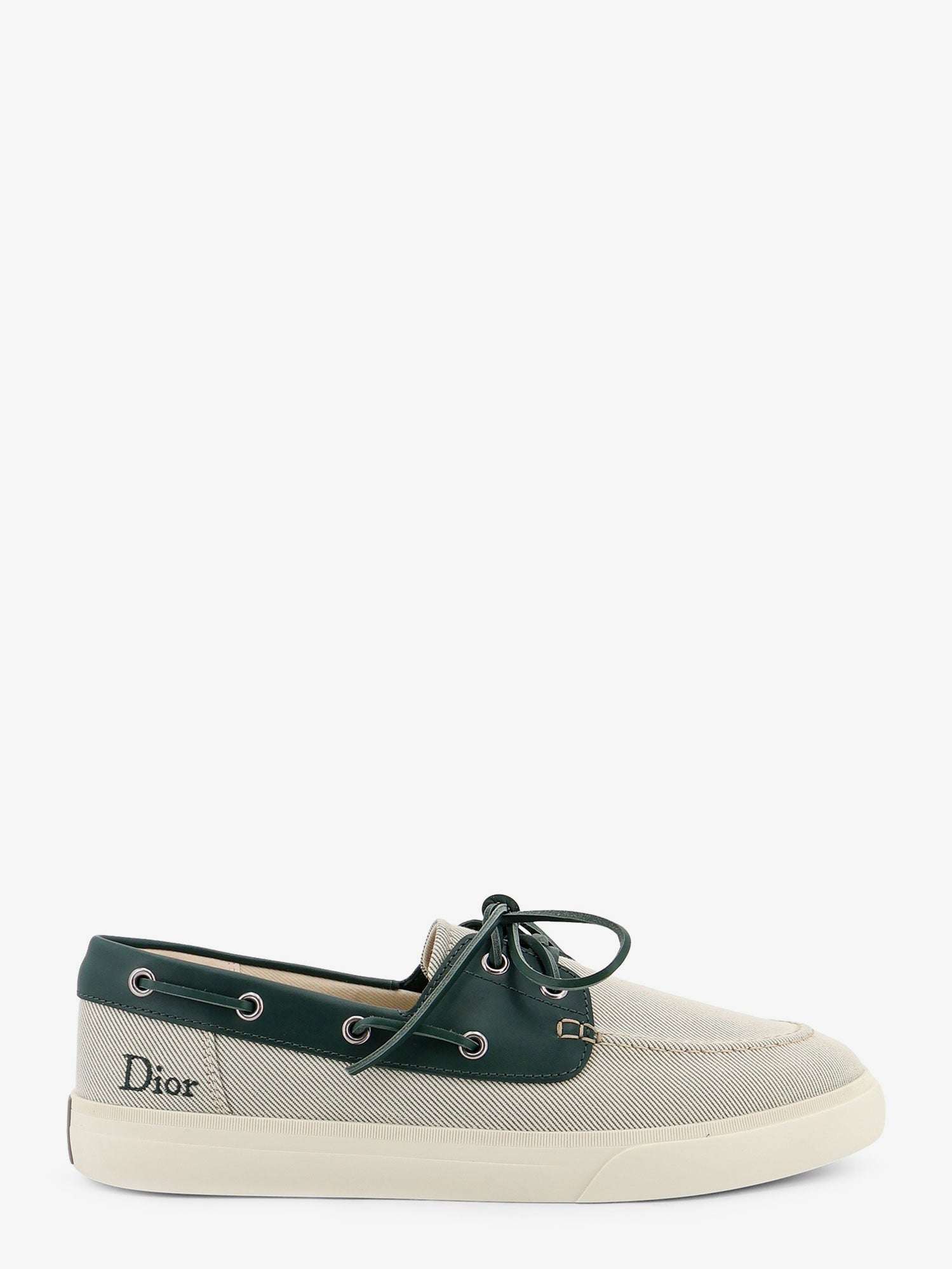 Dior Men Chester Dioriviera Canvas And Leather Loafers CHRISTIAN DIOR