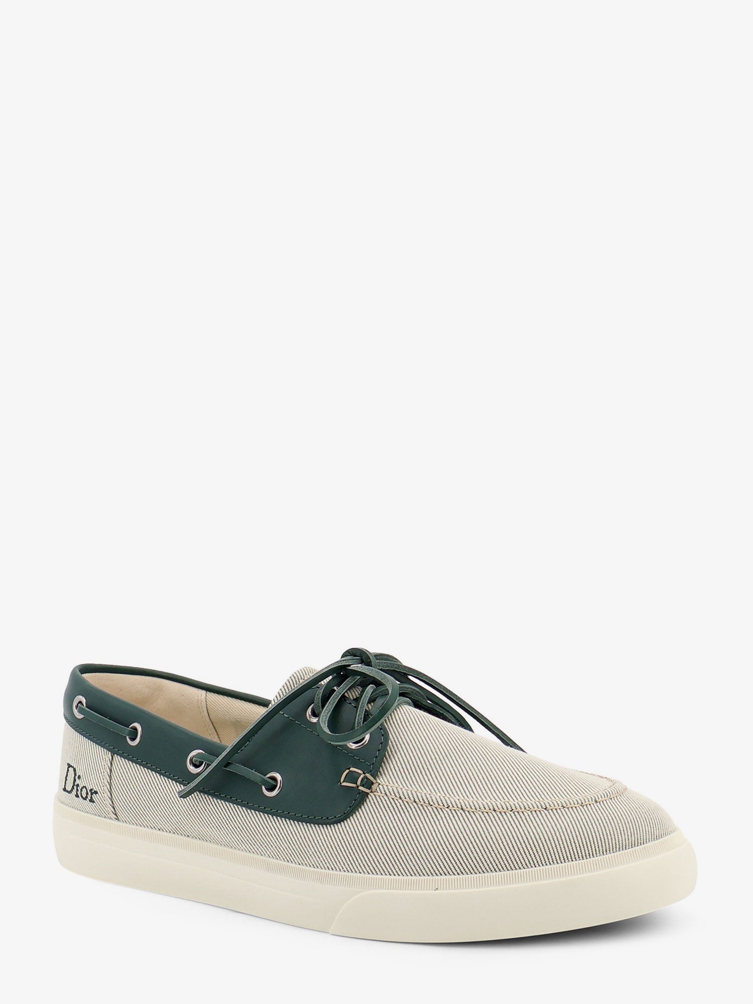 Dior Men Chester Dioriviera Canvas And Leather Loafers CHRISTIAN DIOR