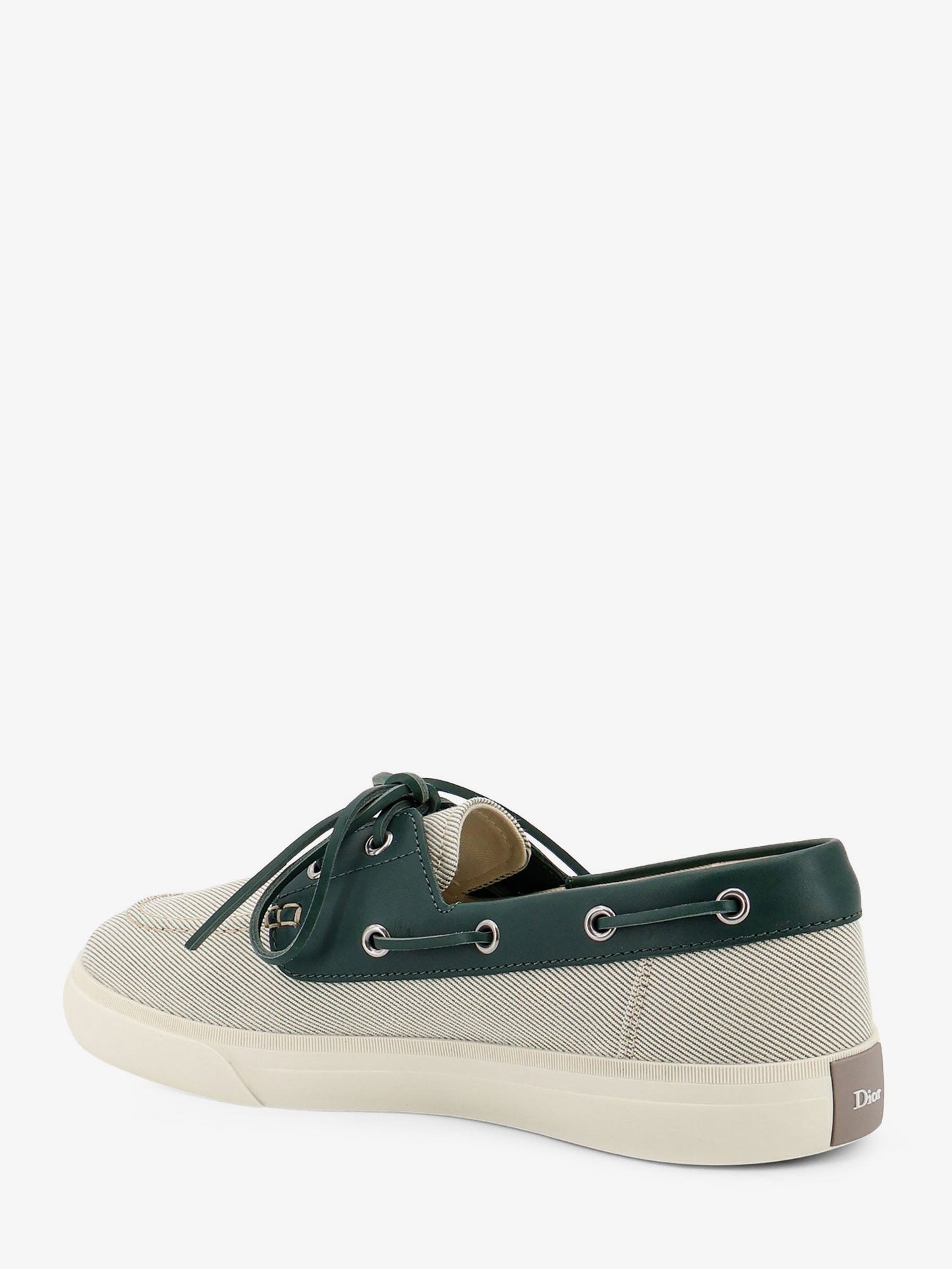 Dior Men Chester Dioriviera Canvas And Leather Loafers CHRISTIAN DIOR