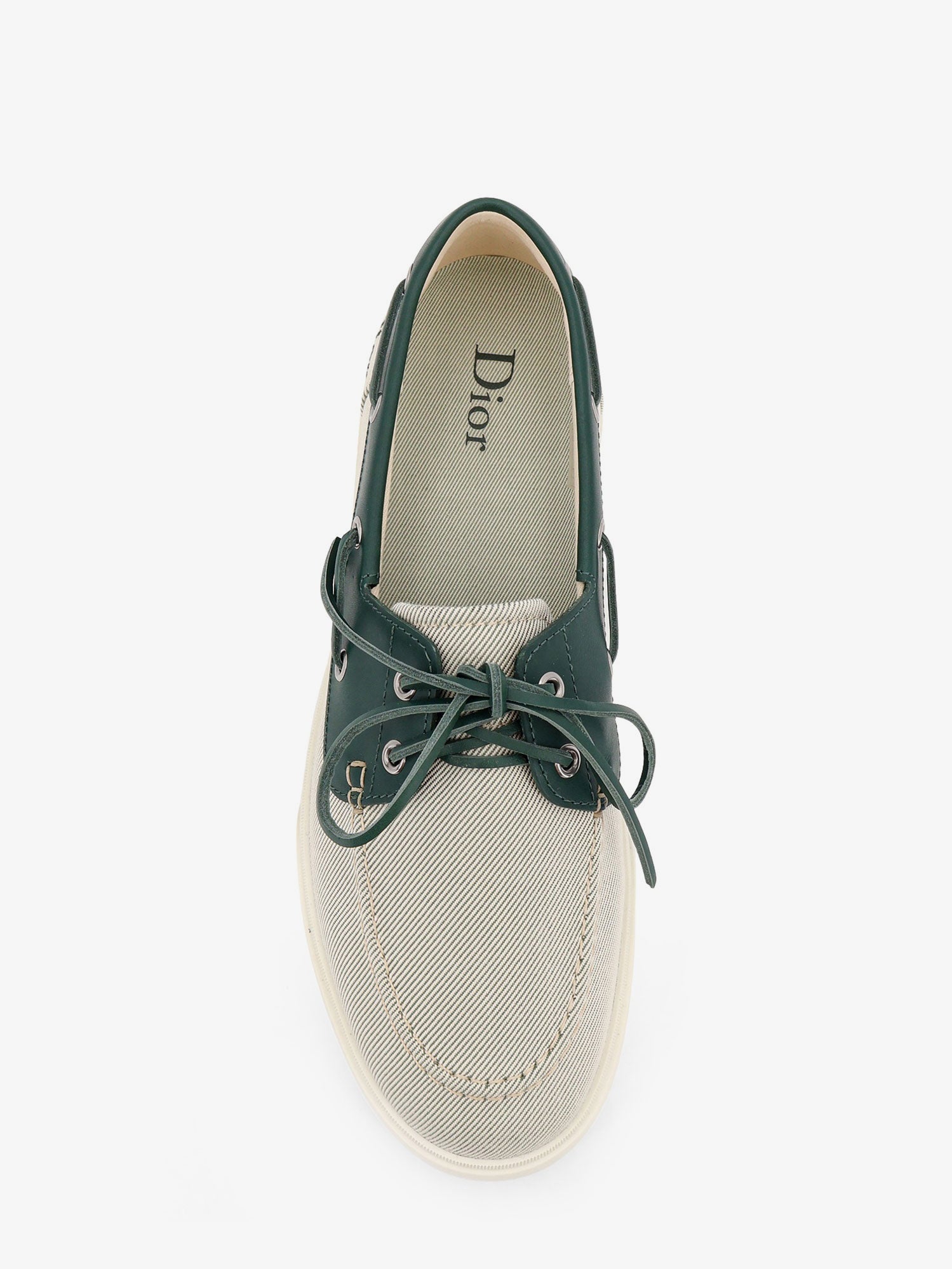 Dior Men Chester Dioriviera Canvas And Leather Loafers CHRISTIAN DIOR