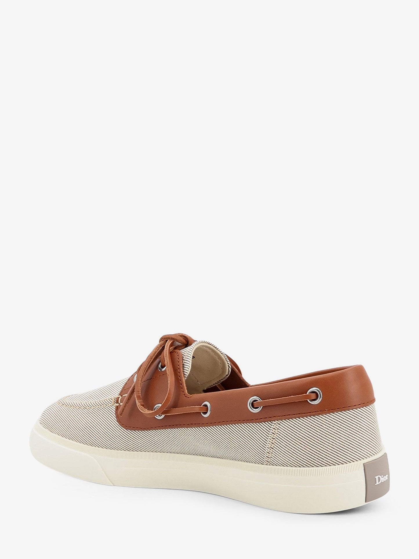 Dior Men Chester Dioriviera Canvas And Leather Loafers CHRISTIAN DIOR